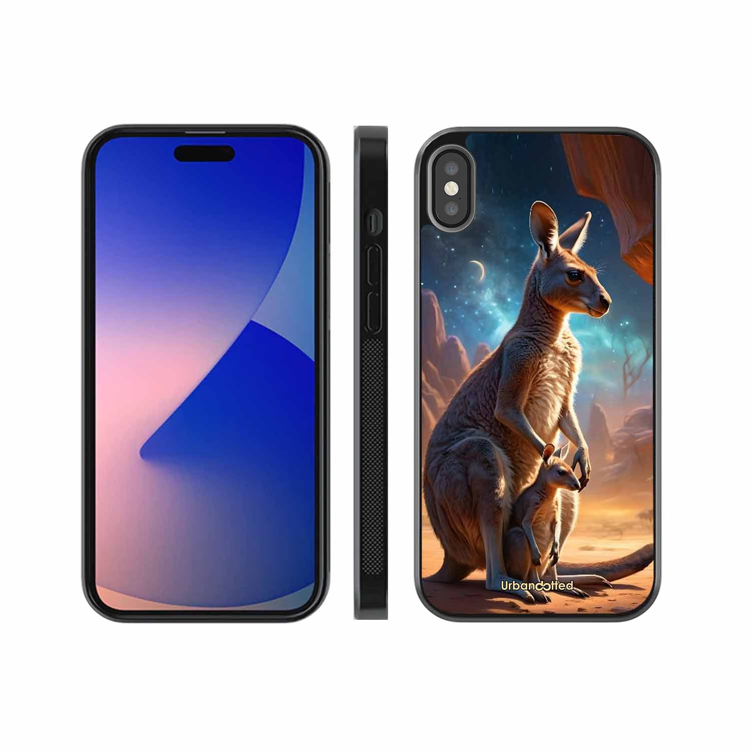 Kangaroo Mother Love Glass Case For iPhone XS Max