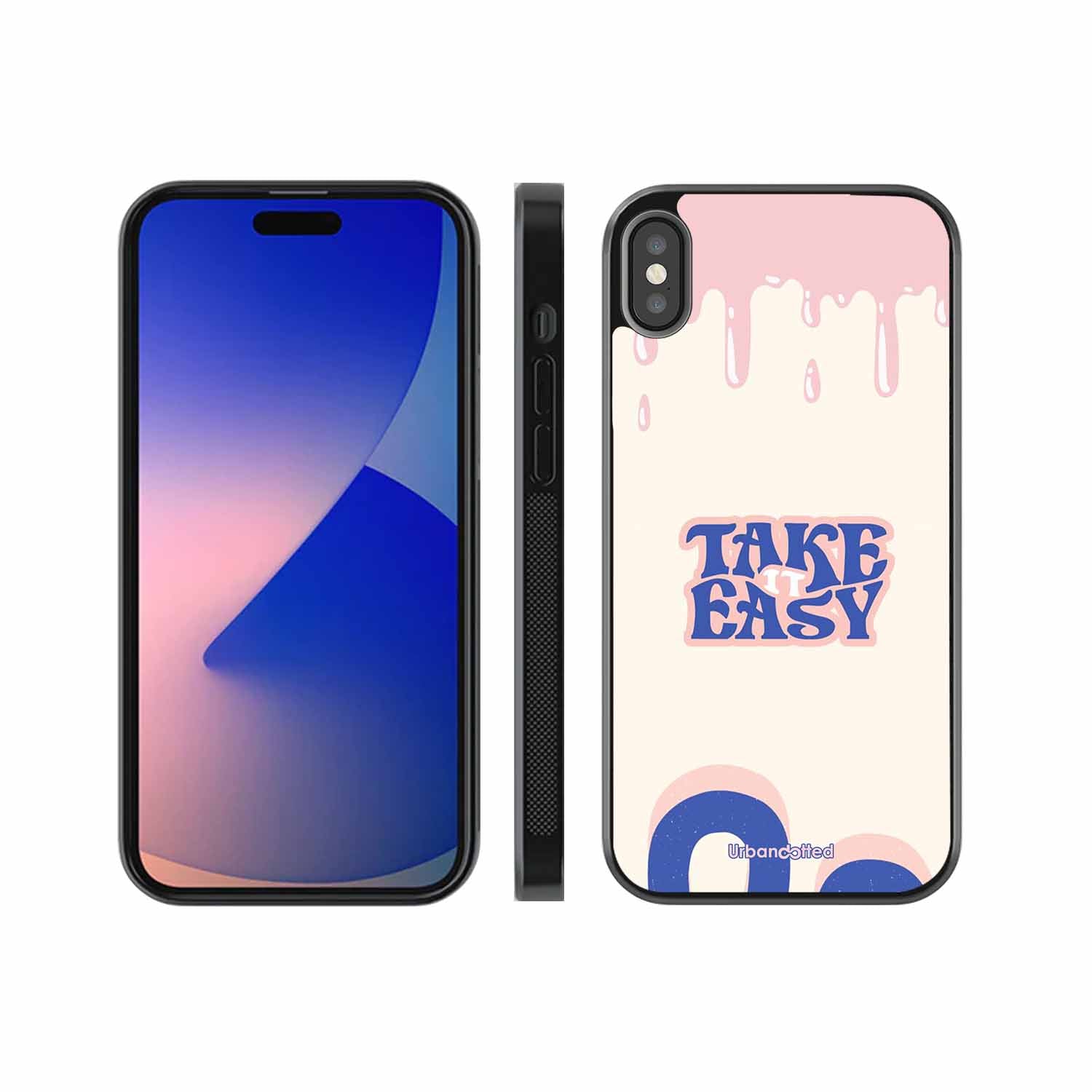 Take It Easy Drip Glass Case For iPhone XS Max