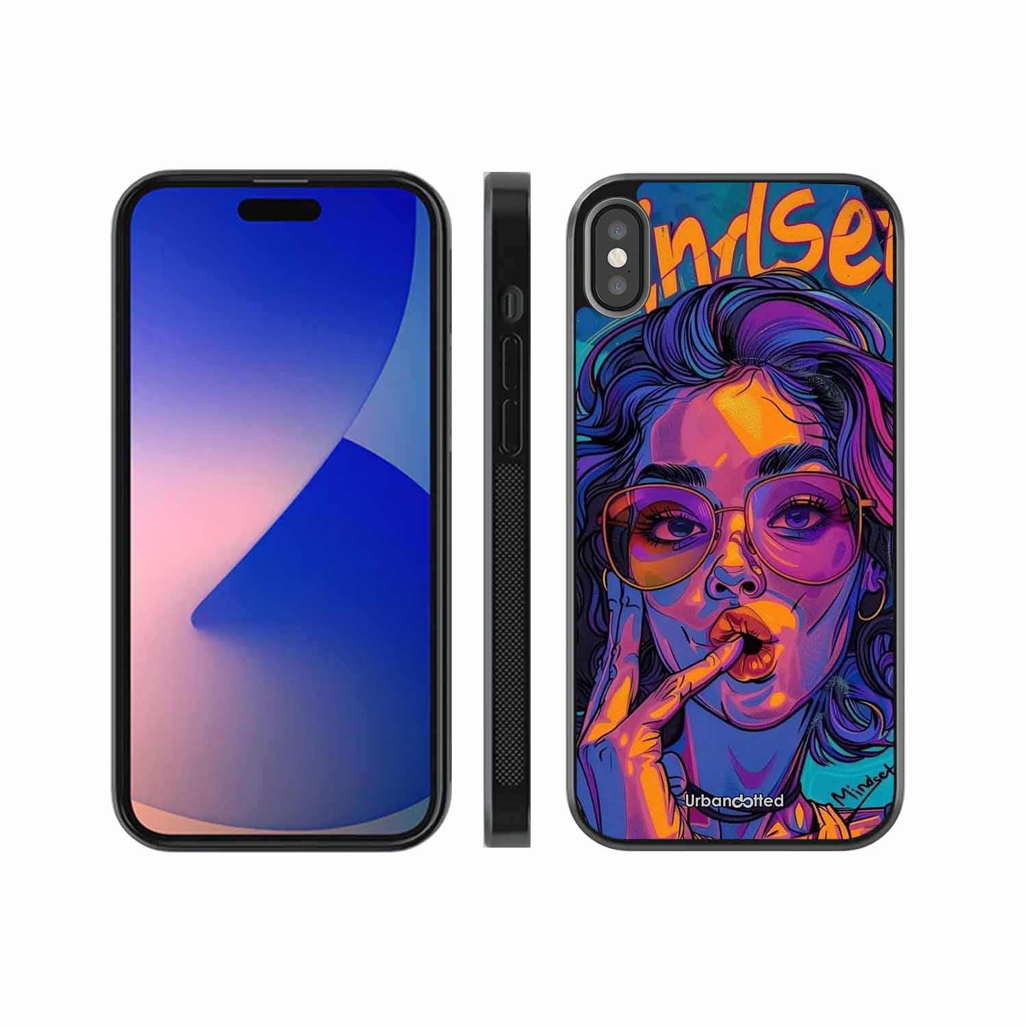Vibrant Pop Art Girl Glass Case For iPhone XS Max