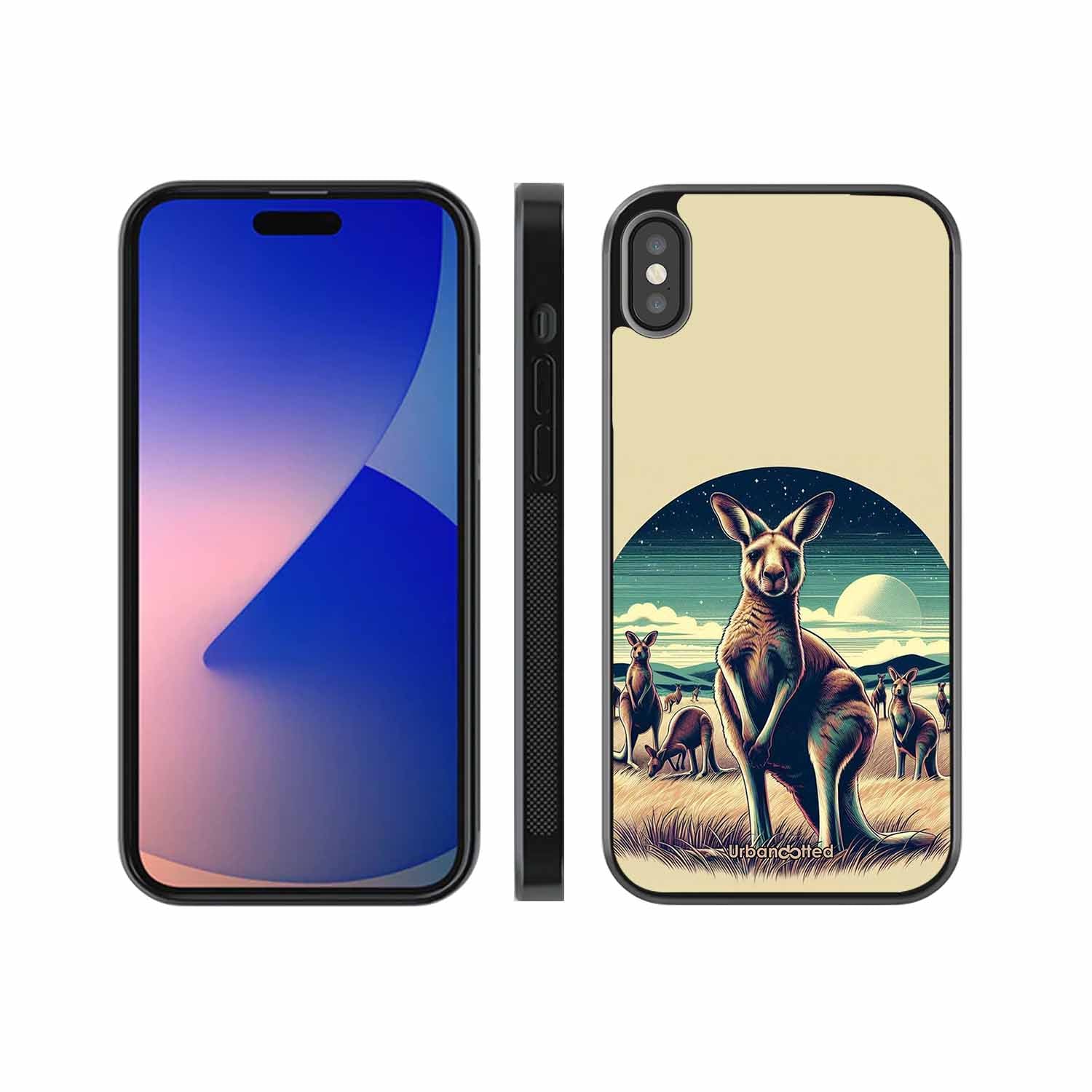 Kangaroo Mob Moonlight Glass Case For iPhone XS Max