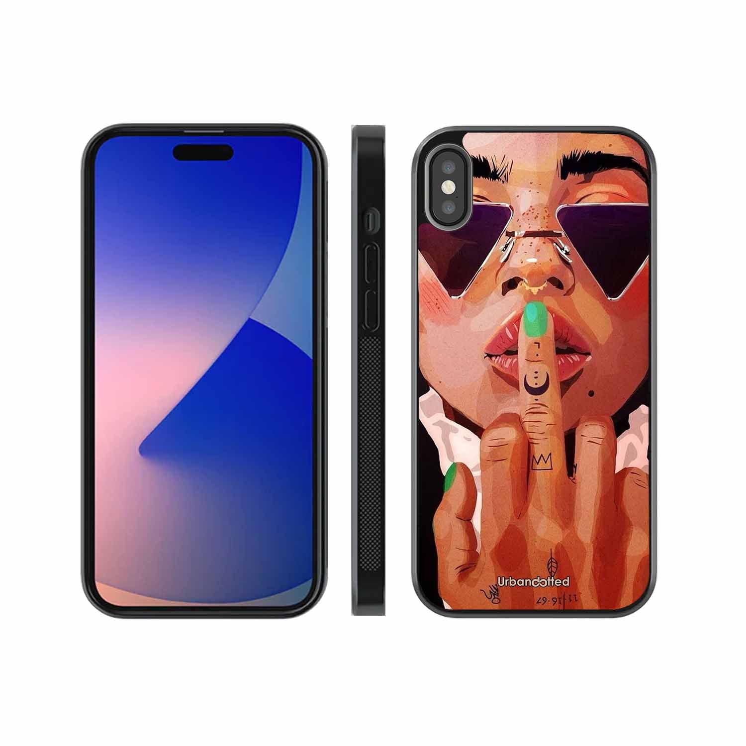 Unfiltered Attitude Glass Case For iPhone XS Max