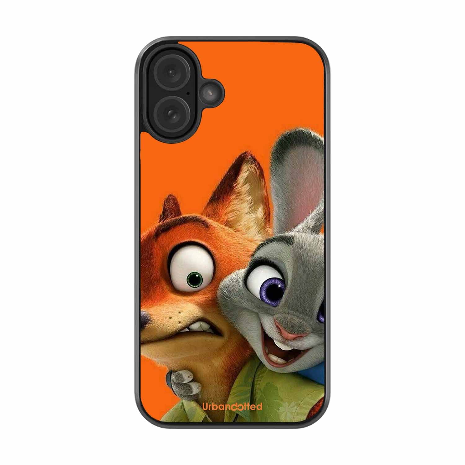 Zootopia Friends Glass Case For iPhone 16 Plus