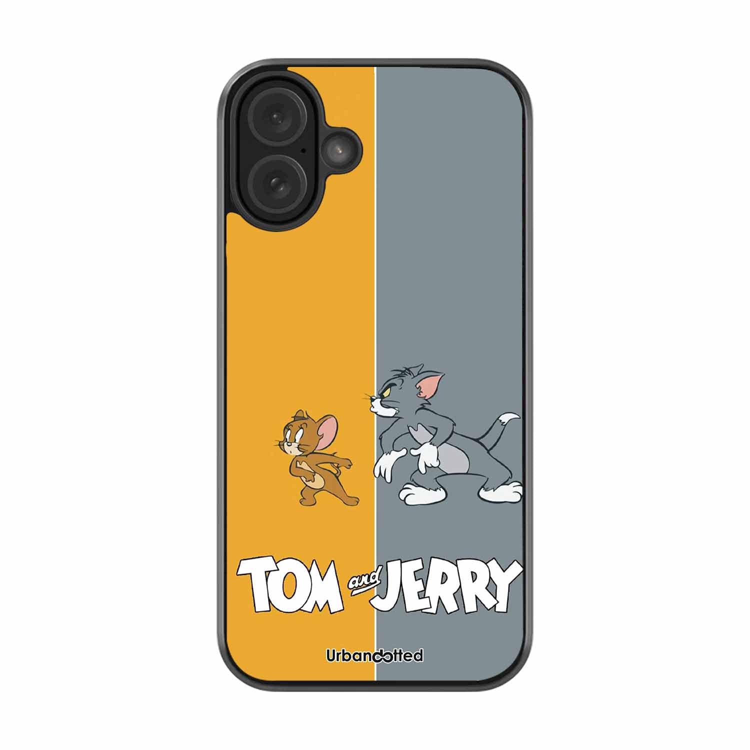 Tom and Jerry Chase Glass Case For iPhone 16 Plus