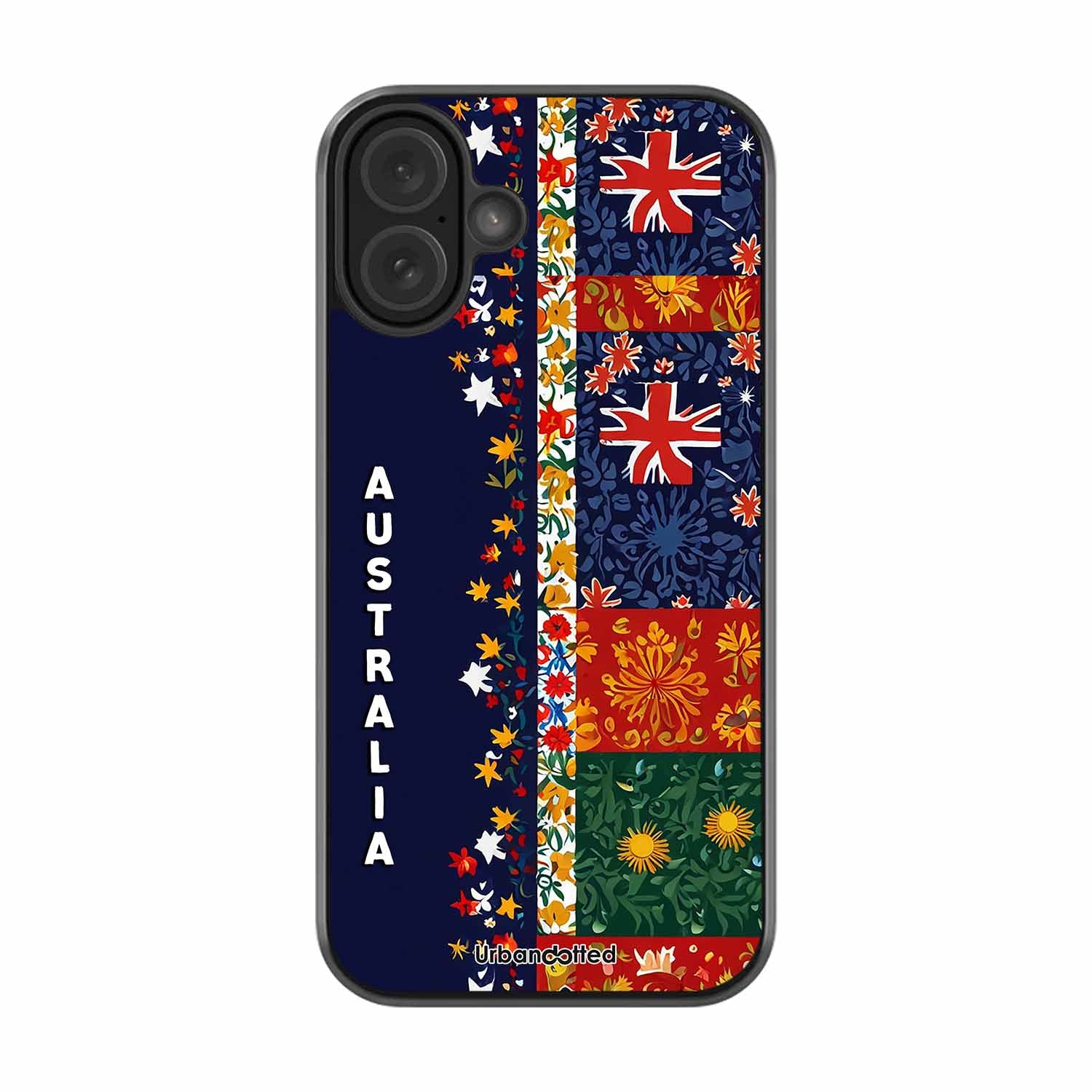 Australian National Pride Glass Case For iPhone 16 Plus