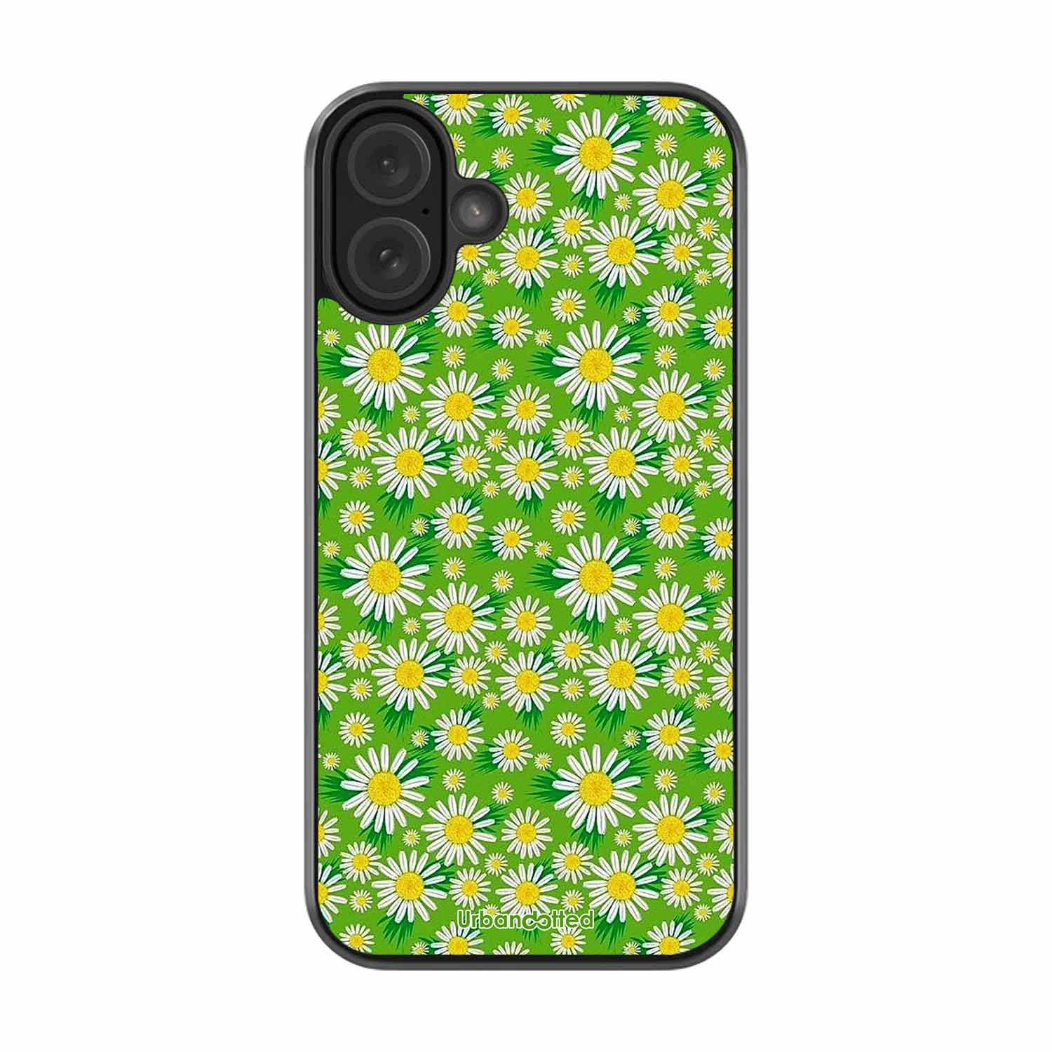Cheerful Daisy Glass Case For iPhone 16 Plus