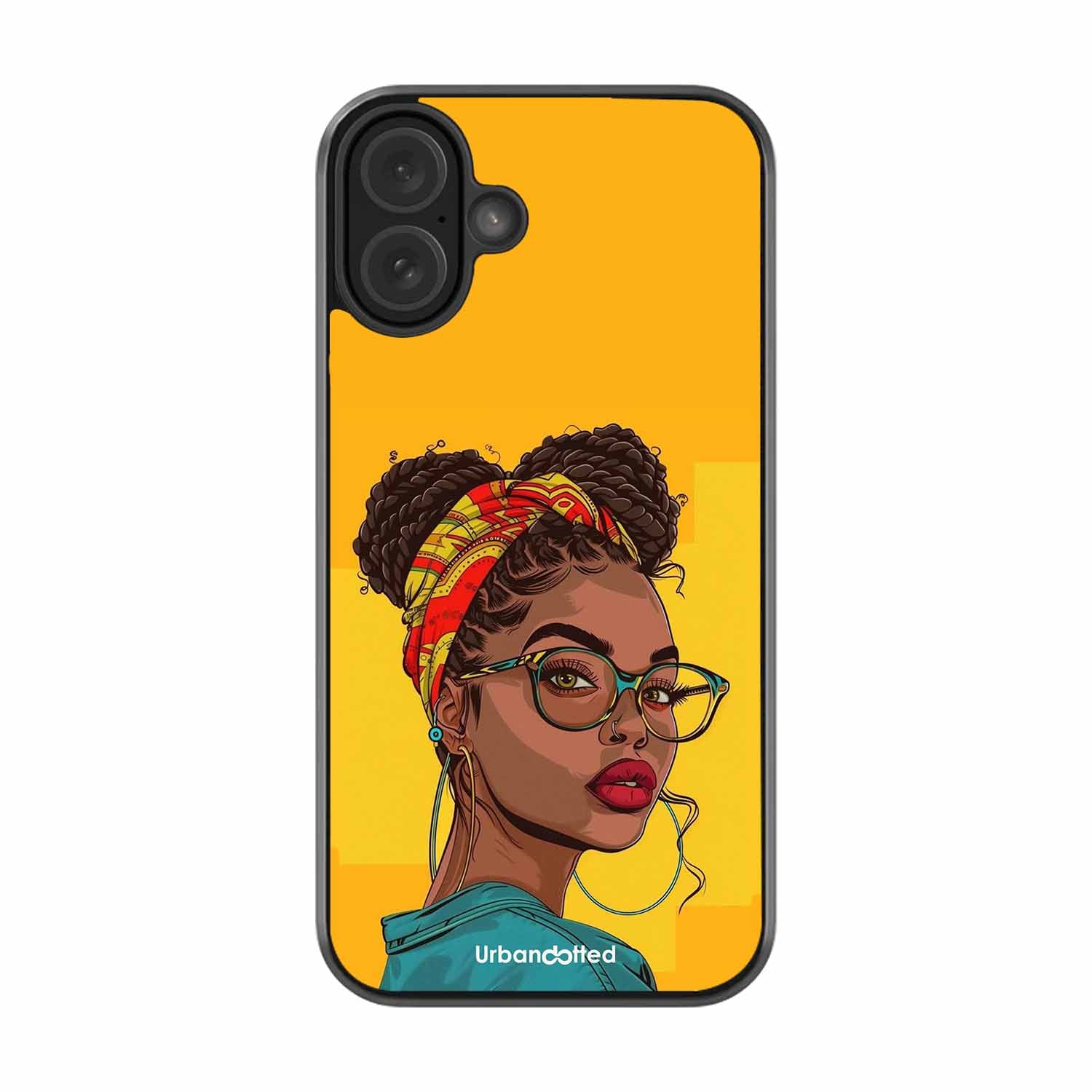 Headscarf Beauty Glass Case For iPhone 16 Plus