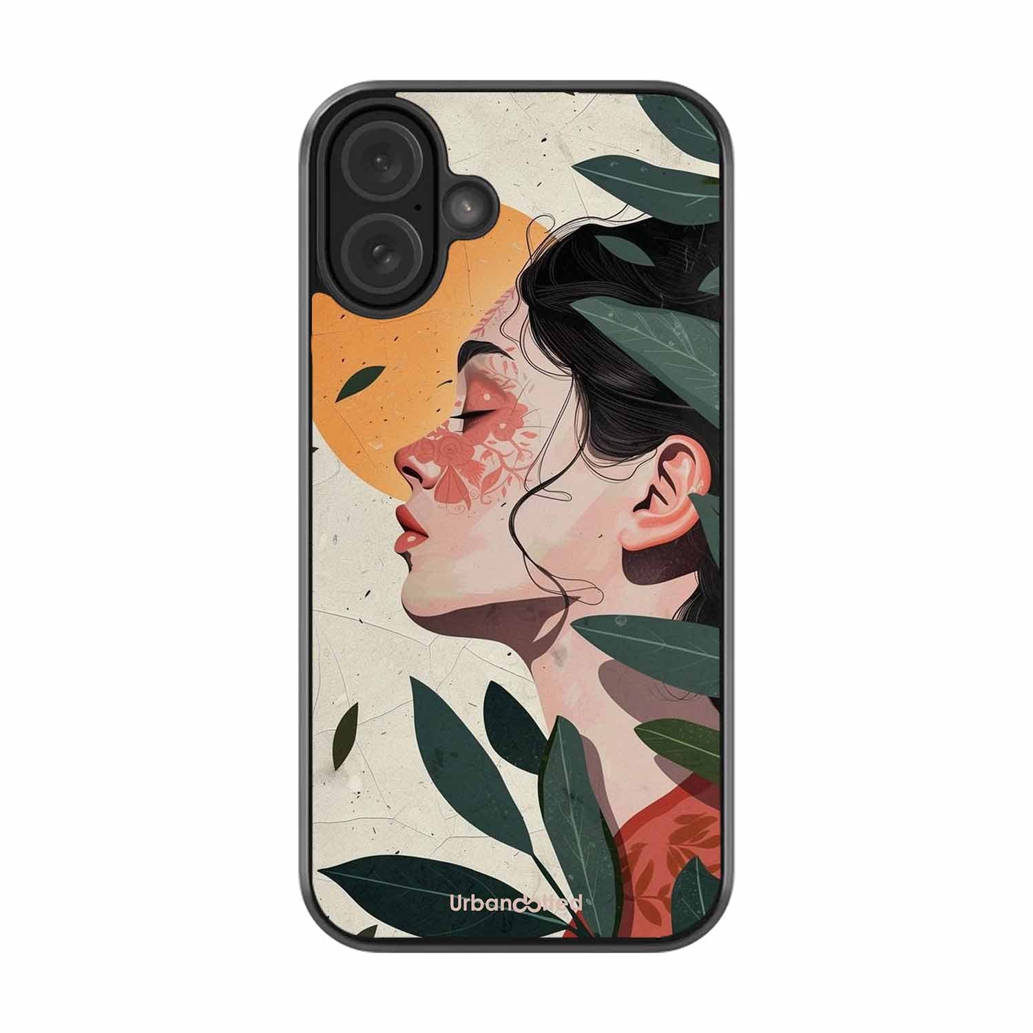 Nature's Embrace Glass Case For iPhone 16 Plus