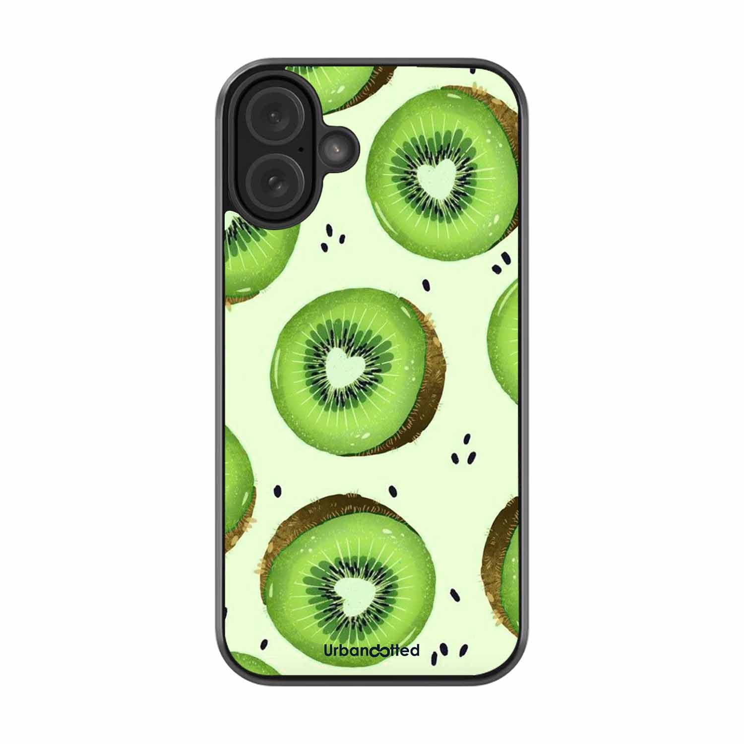 Tropical Kiwi Fruit Glass Case For iPhone 16