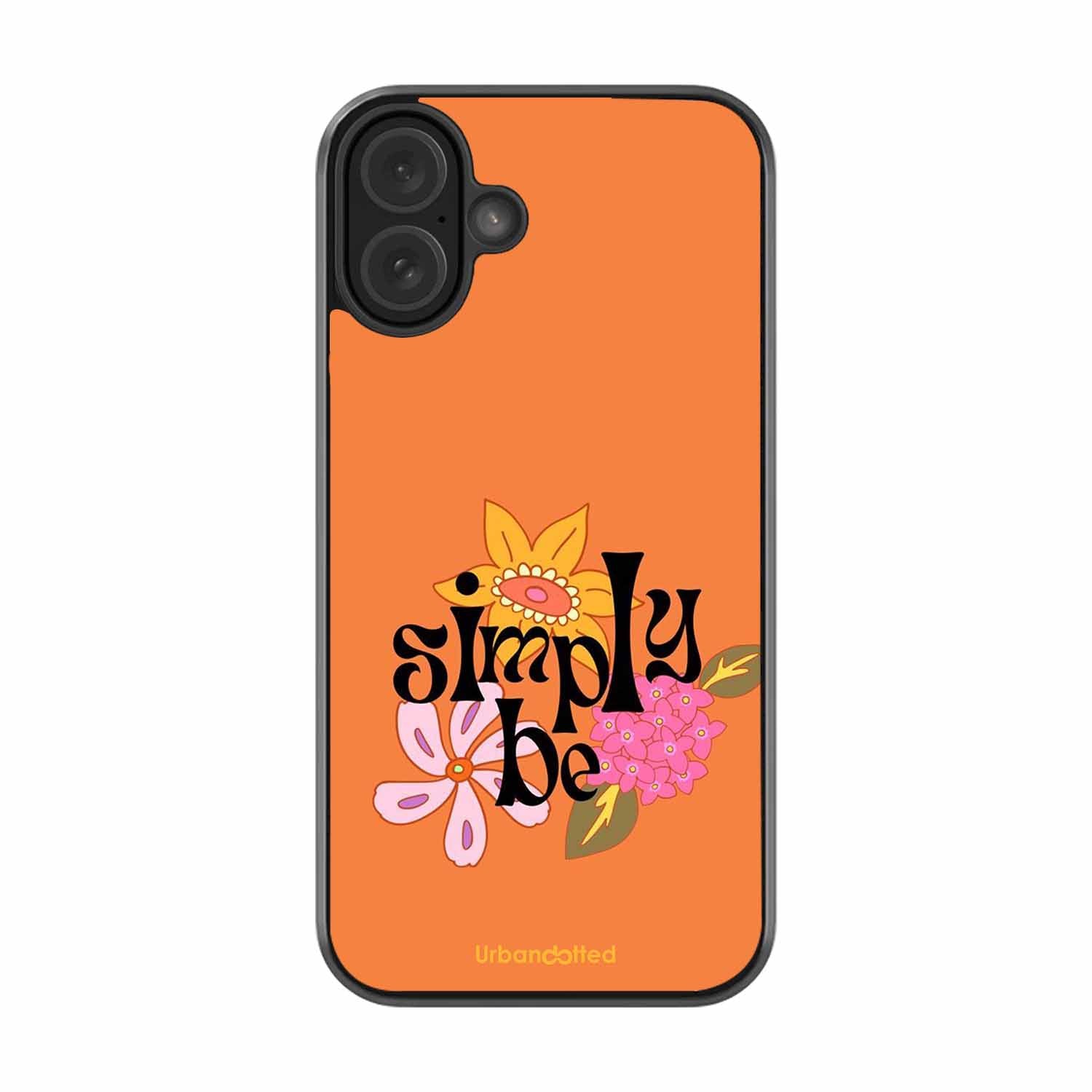 Simply Be Floral Glass Case For iPhone 16
