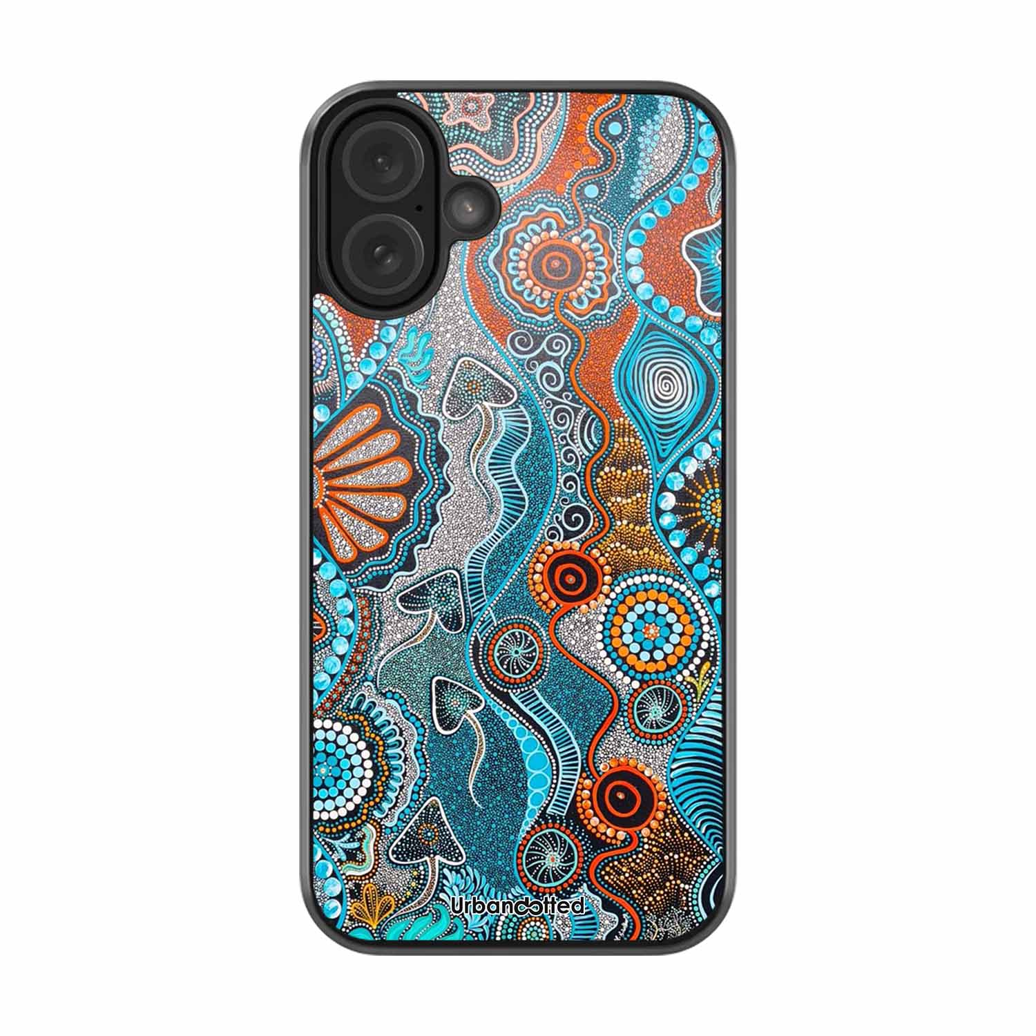 Aboriginal Art Story Glass Case For iPhone 16