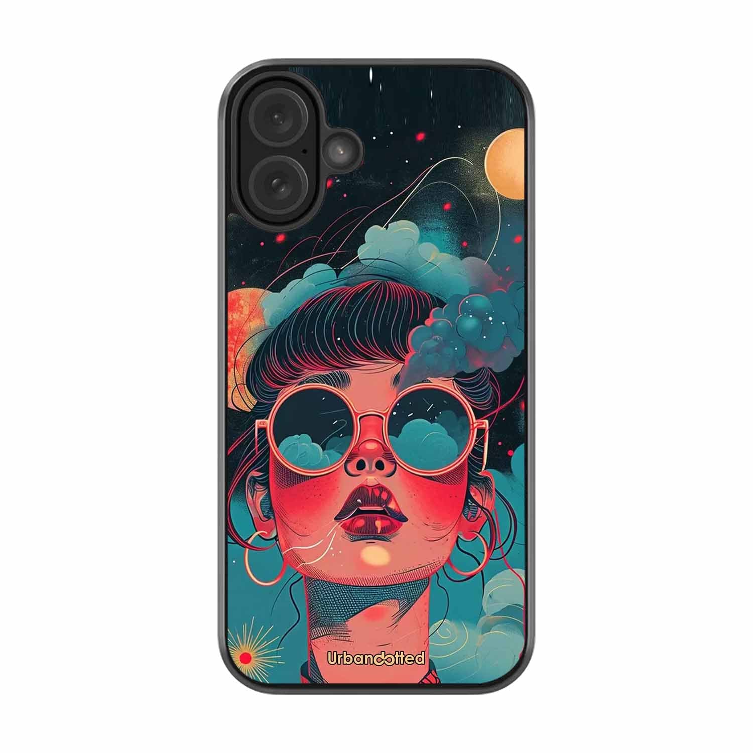 Starry Eyed Wonder Glass Case For iPhone 16 Plus