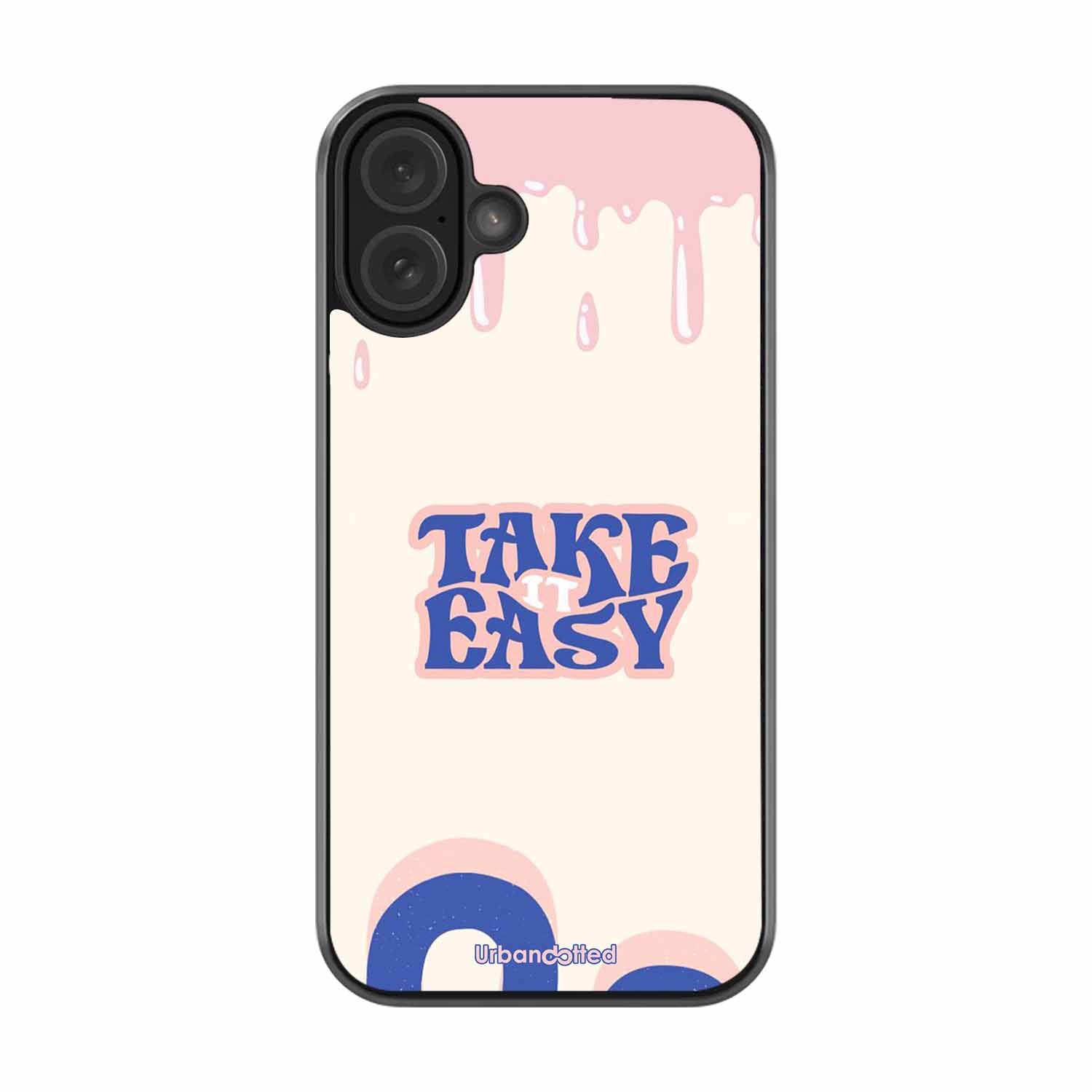 Take It Easy Drip Glass Case For iPhone 16 Plus