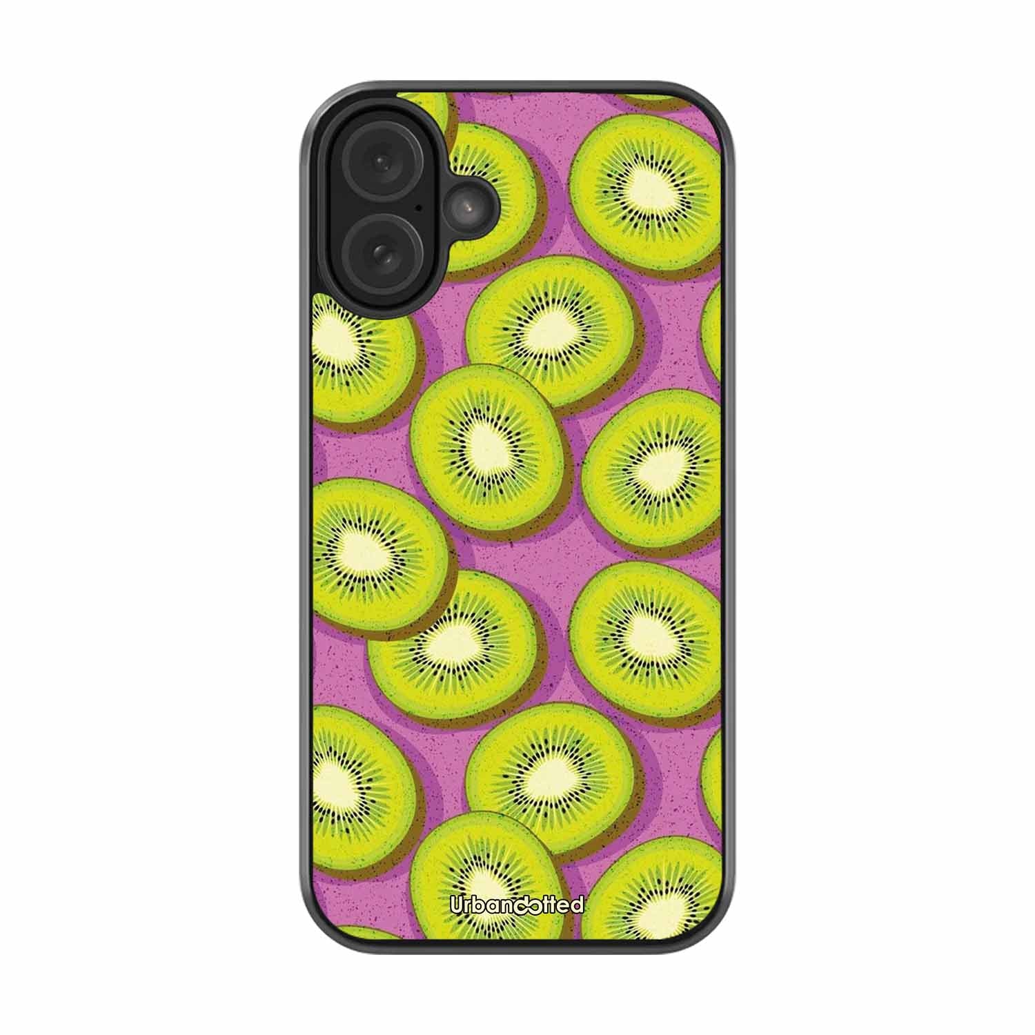 Refreshing Kiwi Glass Case For iPhone 16 Plus