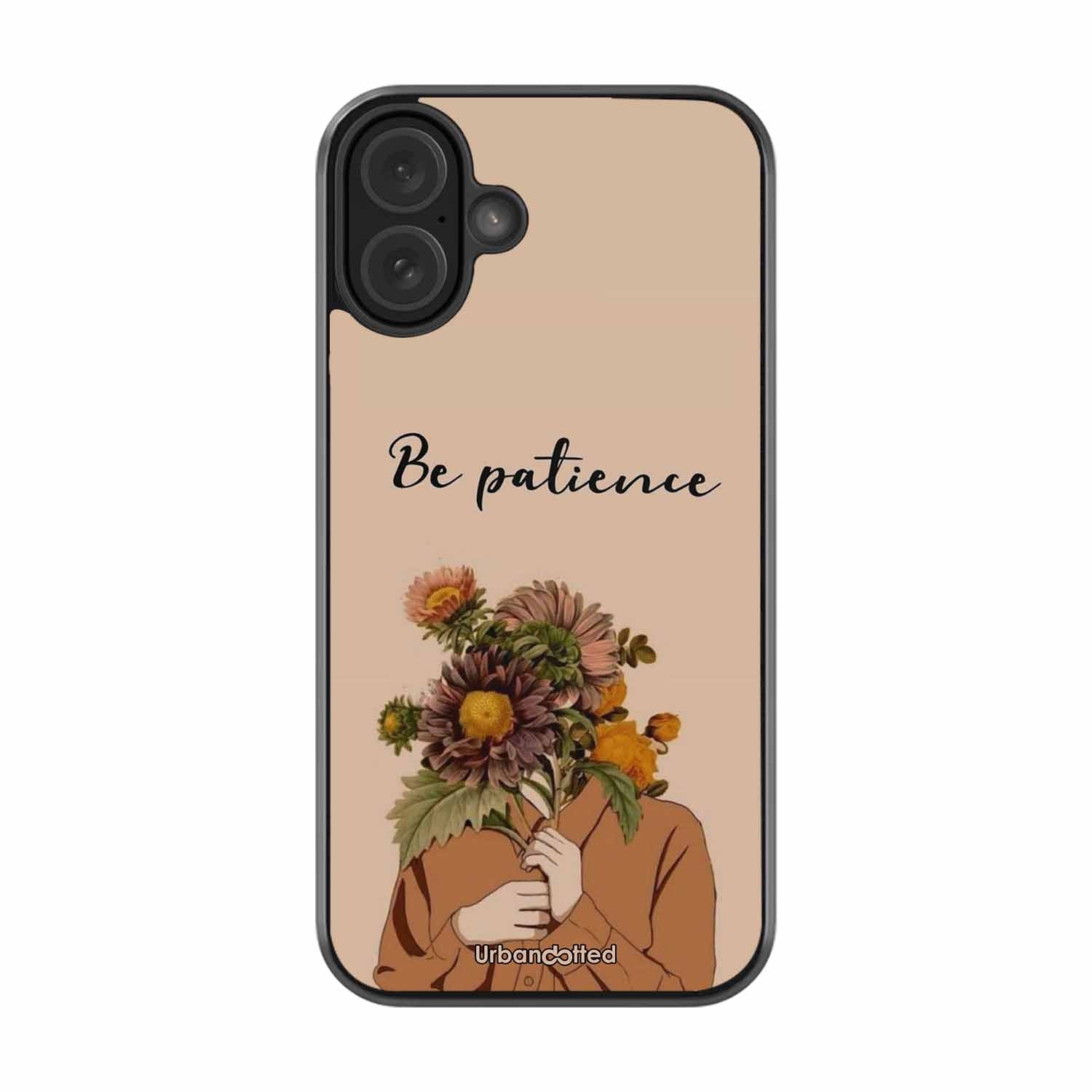 Gentle Bloom Patience Glass Case For iPhone 16 Plus