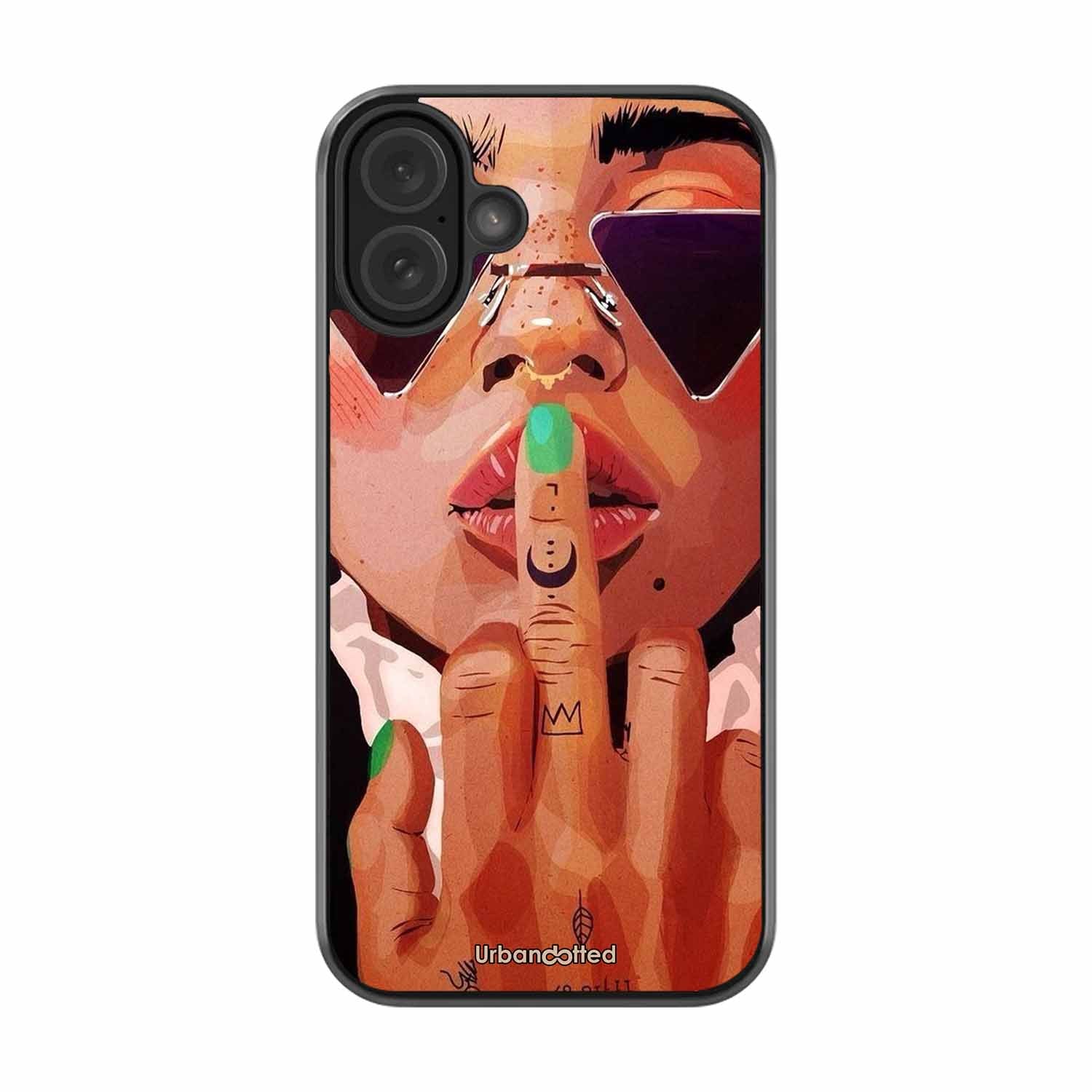 Unfiltered Attitude Glass Case For iPhone 16 Plus