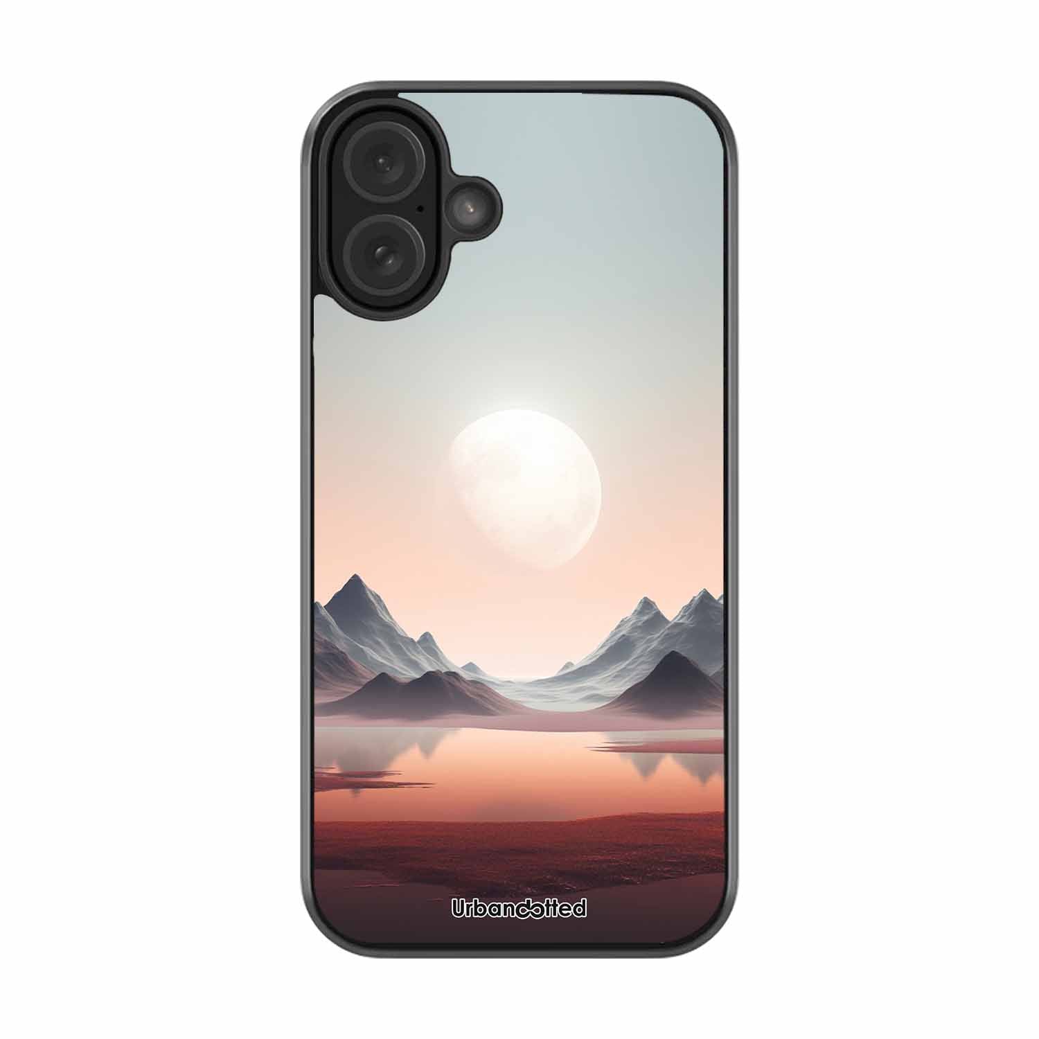 Tranquil Landscape Reflection Glass Case For iPhone 16