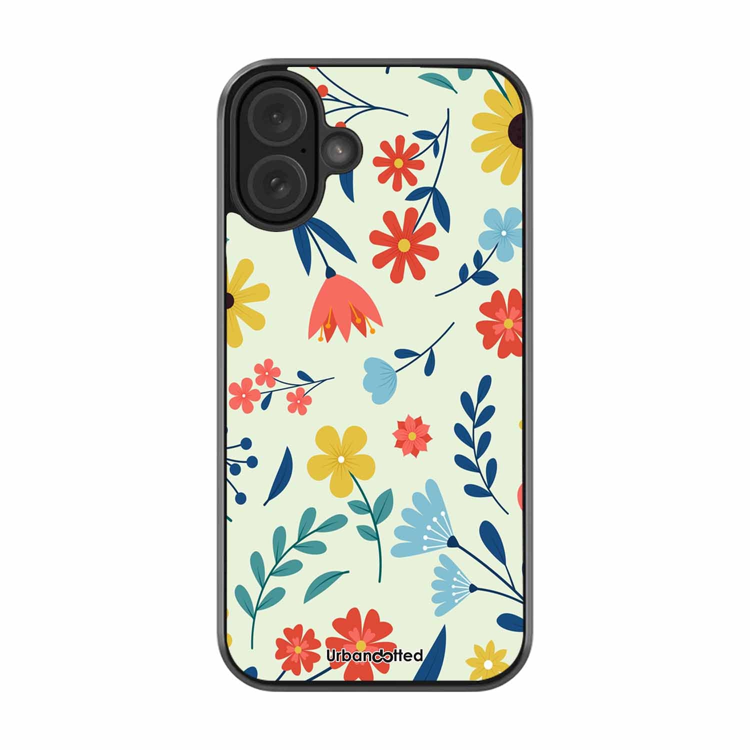 Colorful Wildflower Meadow Glass Case For iPhone 16