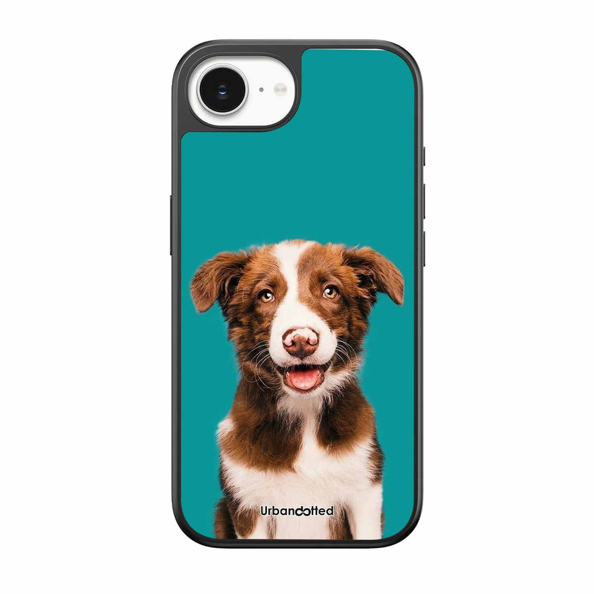 Smiling Dog Portrait Glass Case For iPhone 17e
