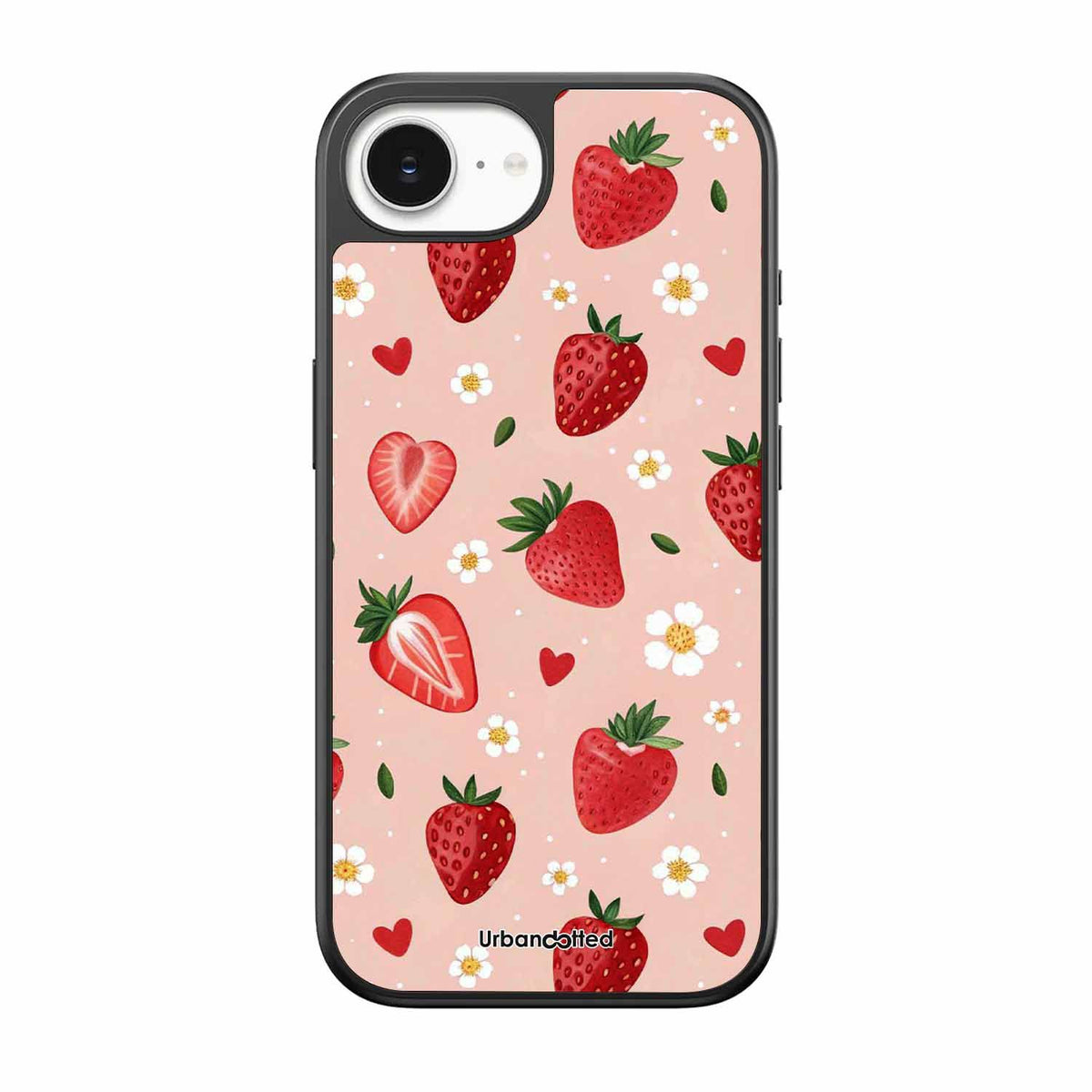 Strawberry Sweetheart Glass Case For iPhone 17e