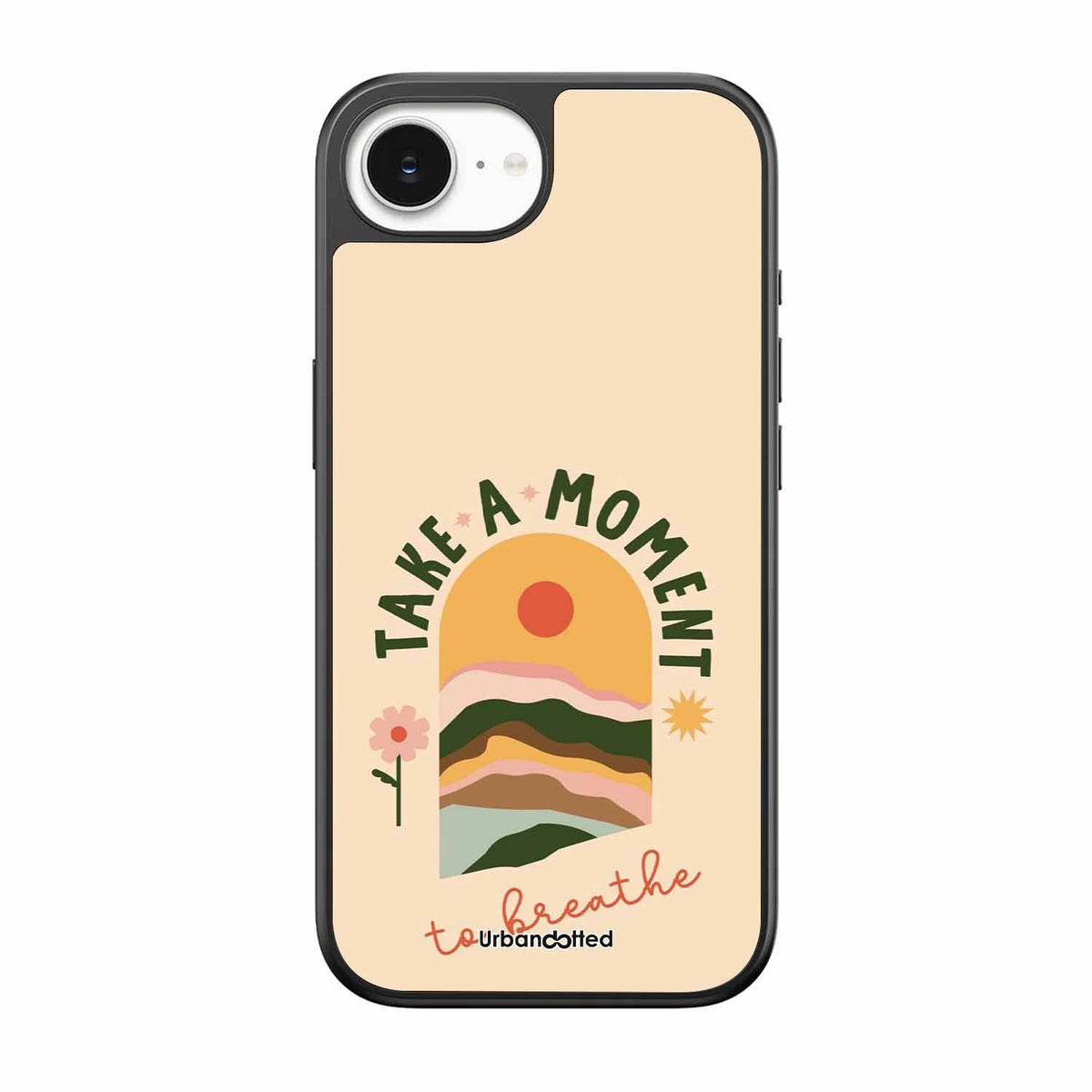 Take A Moment Breathe Glass Case For iPhone 17e
