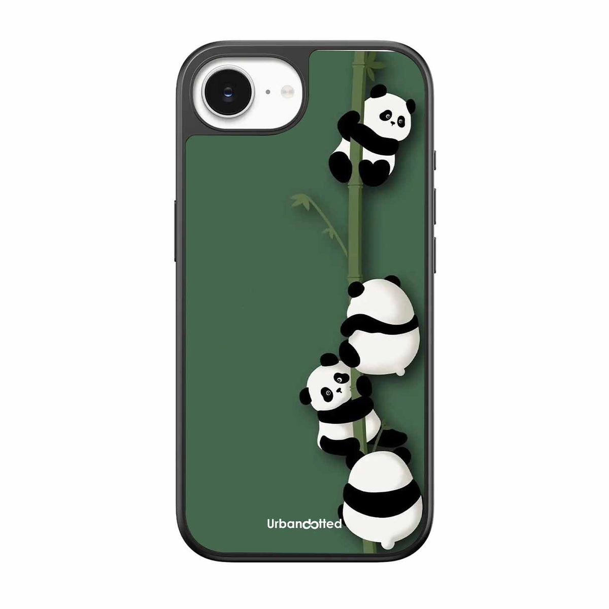 Climbing Pandas Glass Case For iPhone 17e