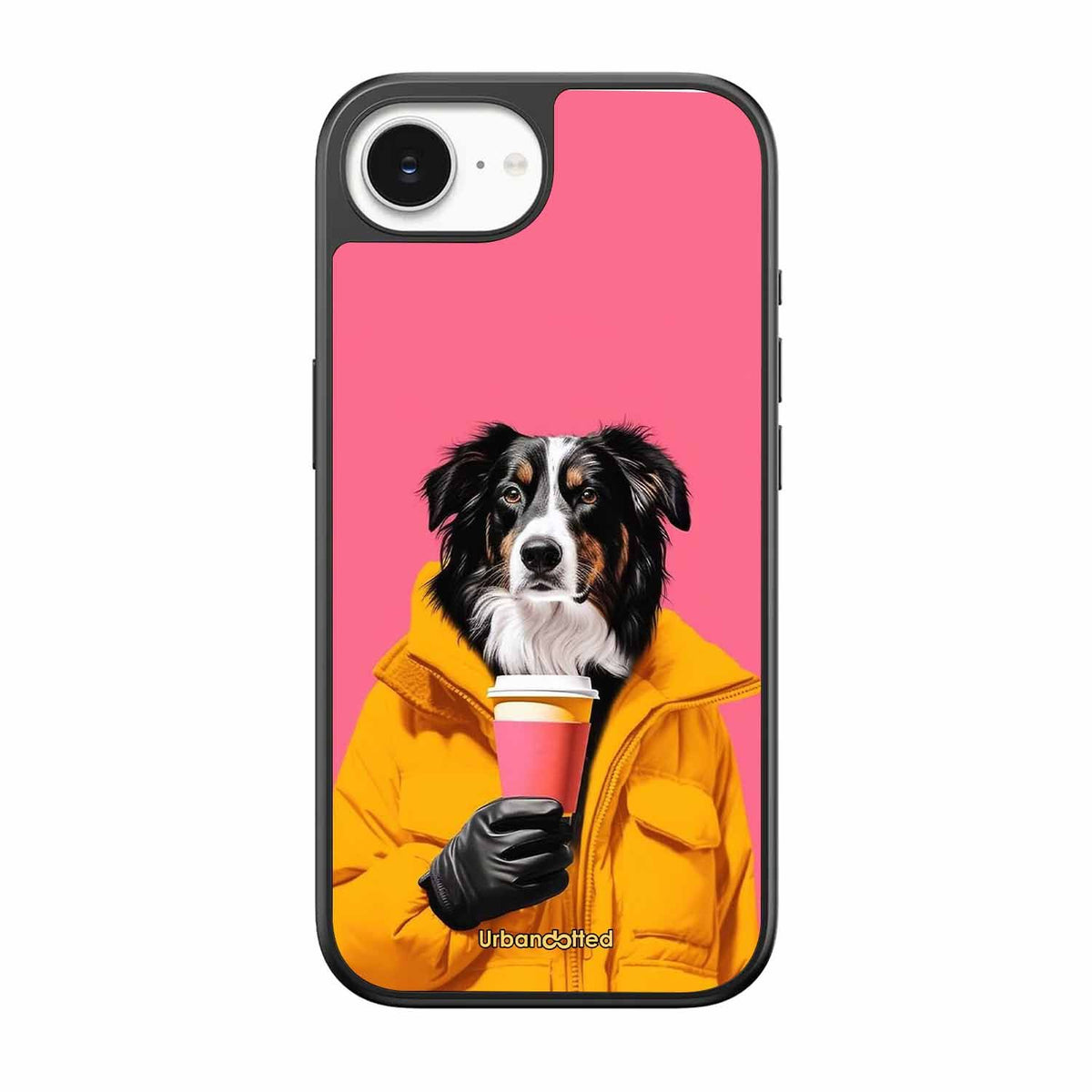 Trendy Dog with Drink Glass Case For iPhone 17e