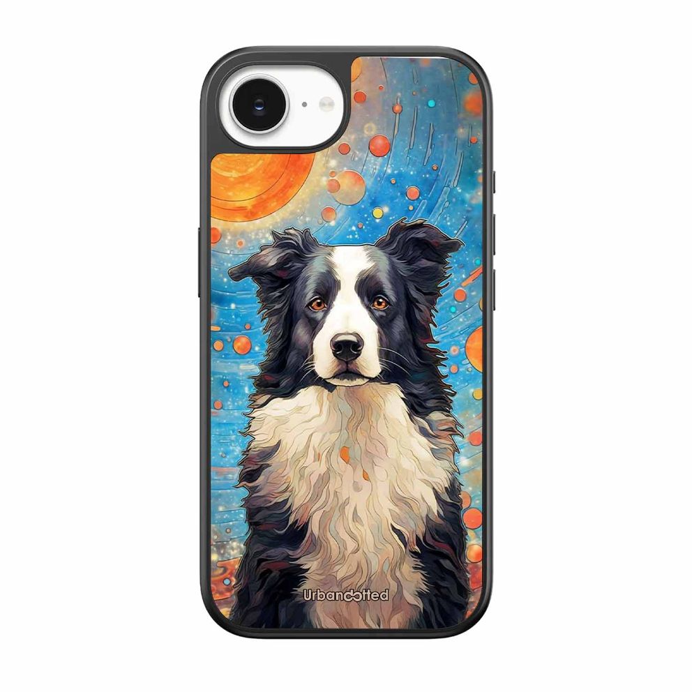 Artistic Dog Illustration Glass Case For iPhone 17e