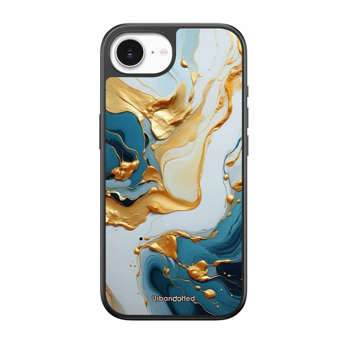 Luxurious Marble Effect Glass Case For iPhone 17e