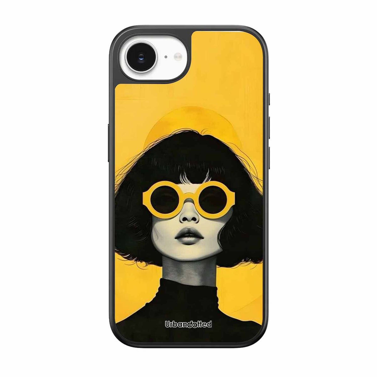 Retro Sunglasses Portrait Glass Case For iPhone 17e