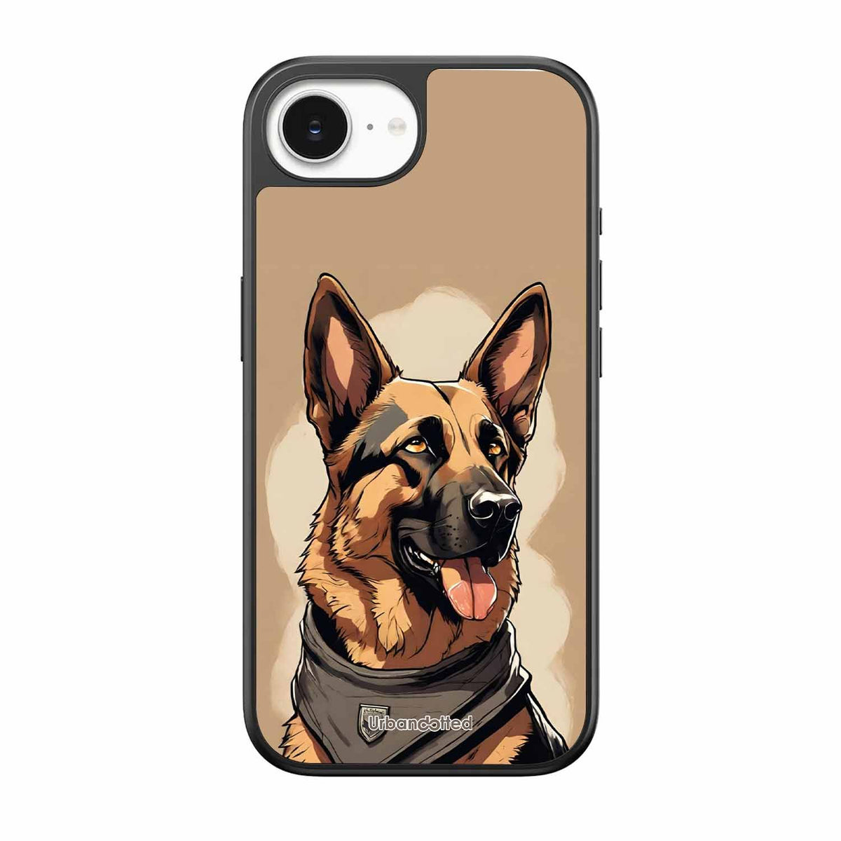 German Shepherd Portrait Glass Case For iPhone 17e