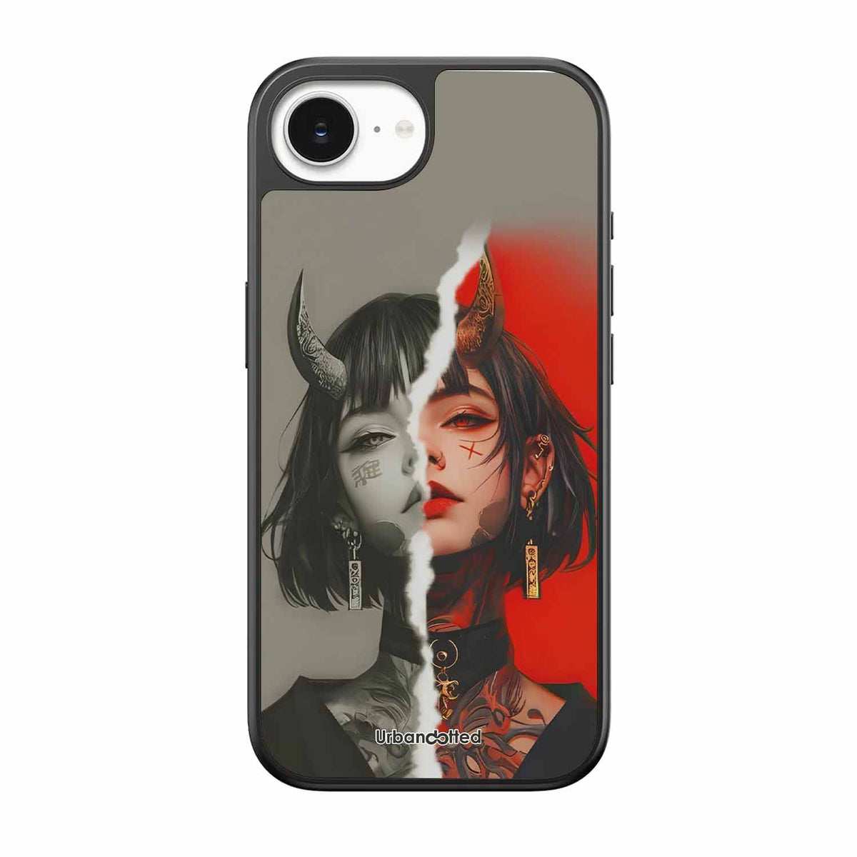 Yin Yang Demon Art Glass Case For iPhone 17e