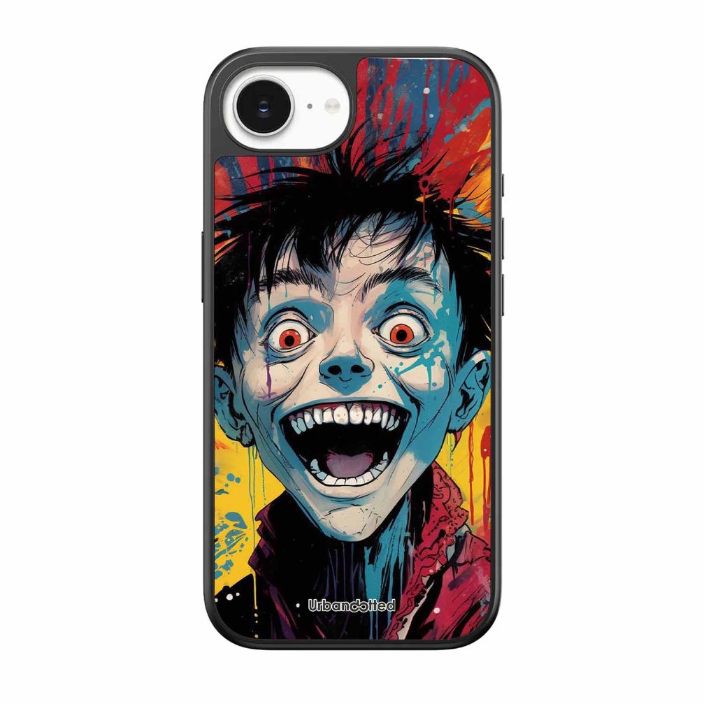 Distorted Joy Illustration Glass Case For iPhone 17e