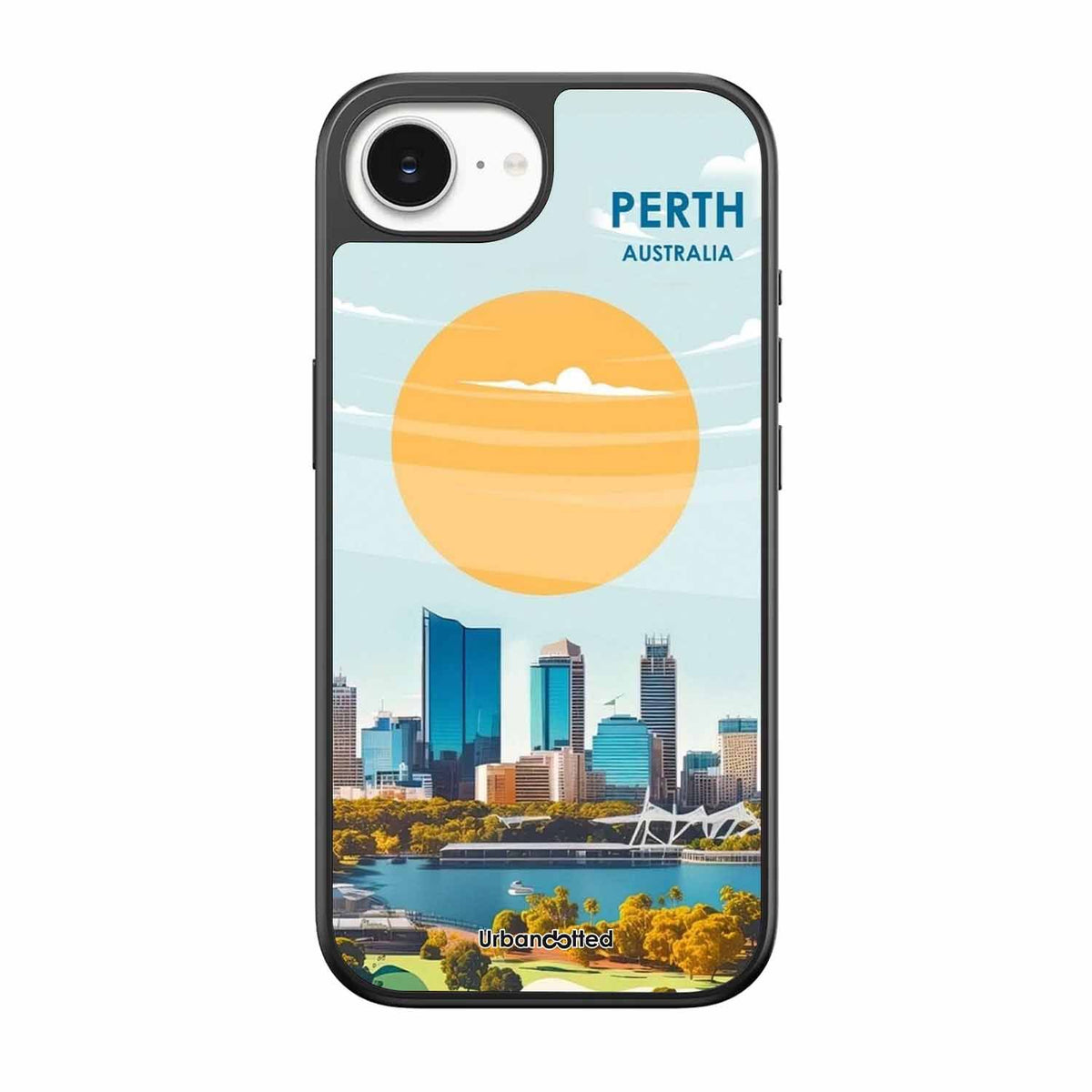 Western Australia Cityscape Glass Case For iPhone 17e