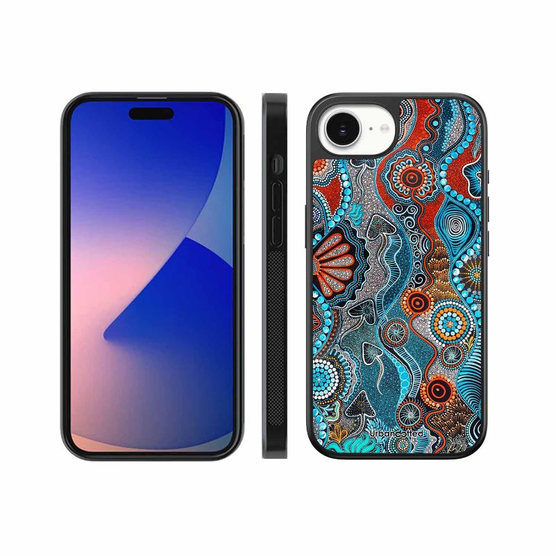 Aboriginal Art Story Glass Case For iPhone 17e