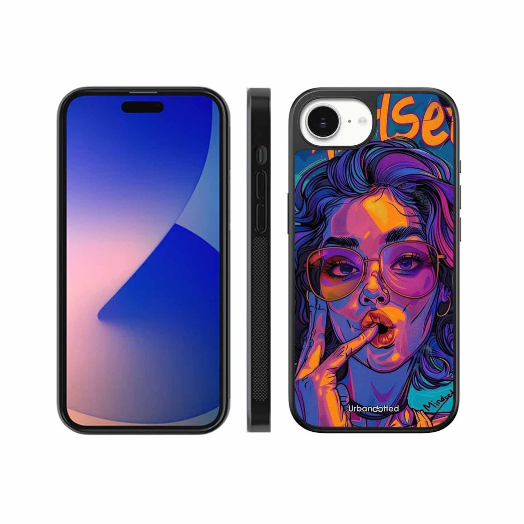Vibrant Pop Art Girl Glass Case For iPhone 17e