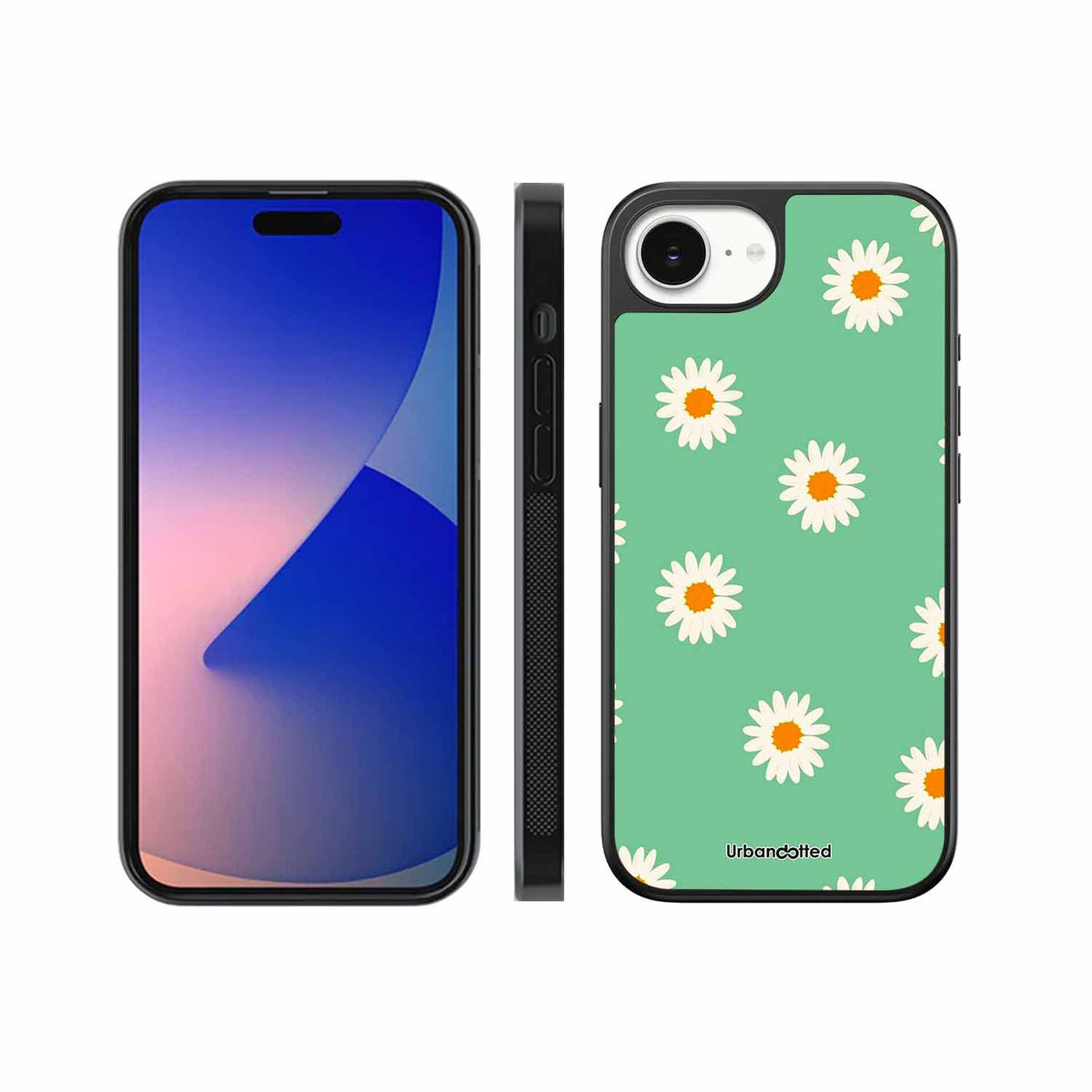Scattered White Daisies Glass Case For iPhone 17e