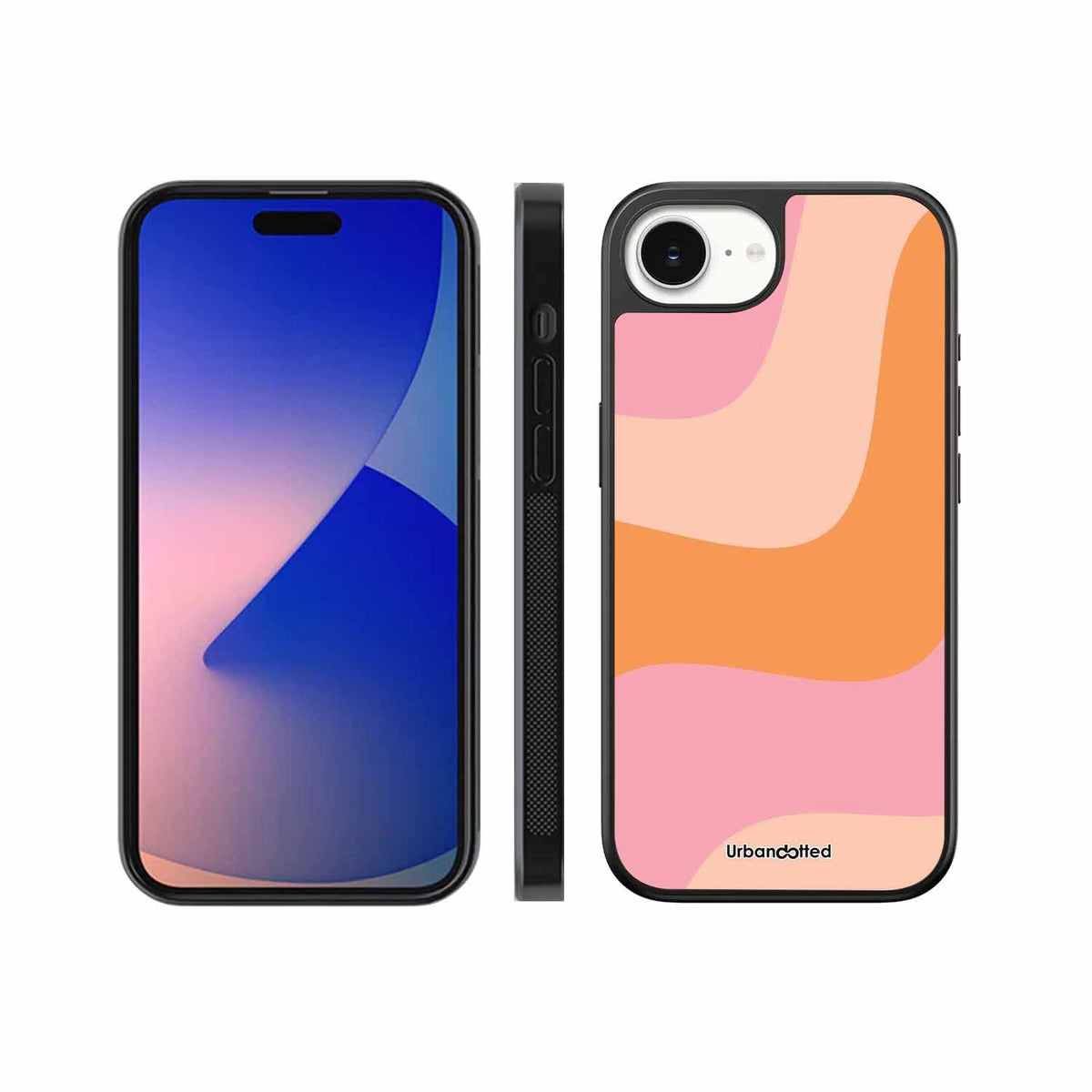 Soft Swirling Stripes Glass Case For iPhone 17e