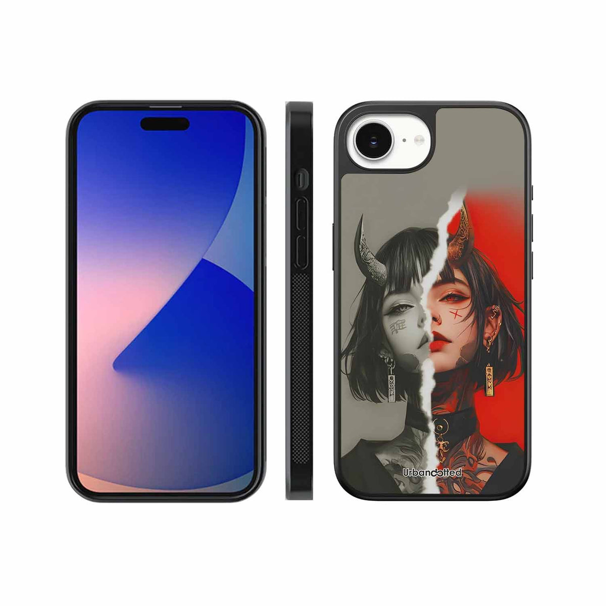 Yin Yang Demon Art Glass Case For iPhone 17e