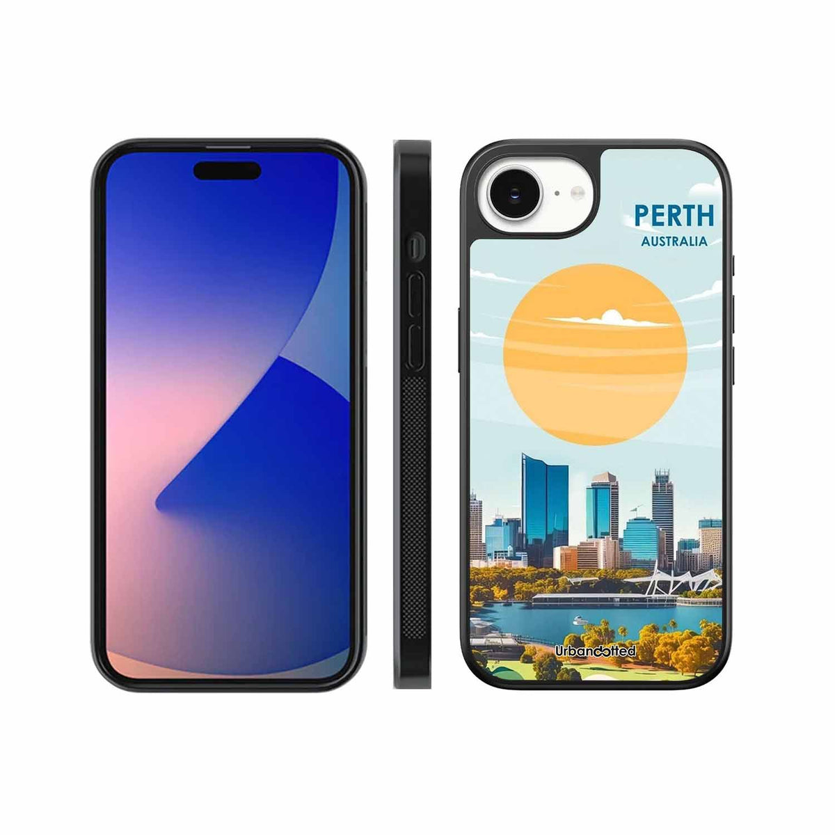 Western Australia Cityscape Glass Case For iPhone 17e