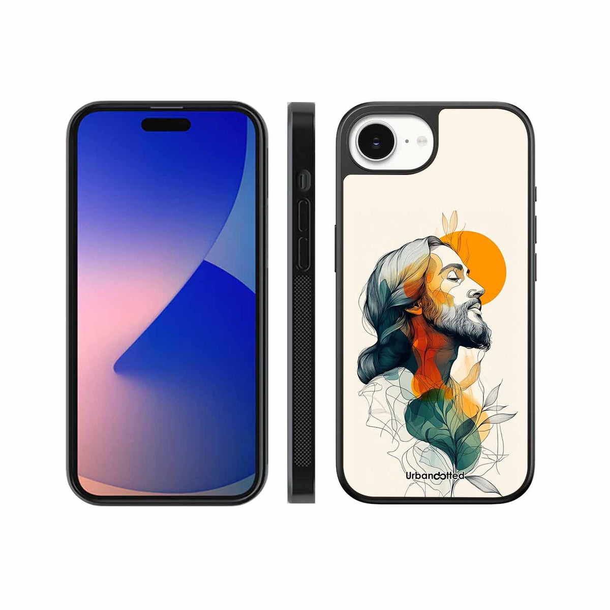 Jesus in Profile Prayer Glass Case For iPhone 17e
