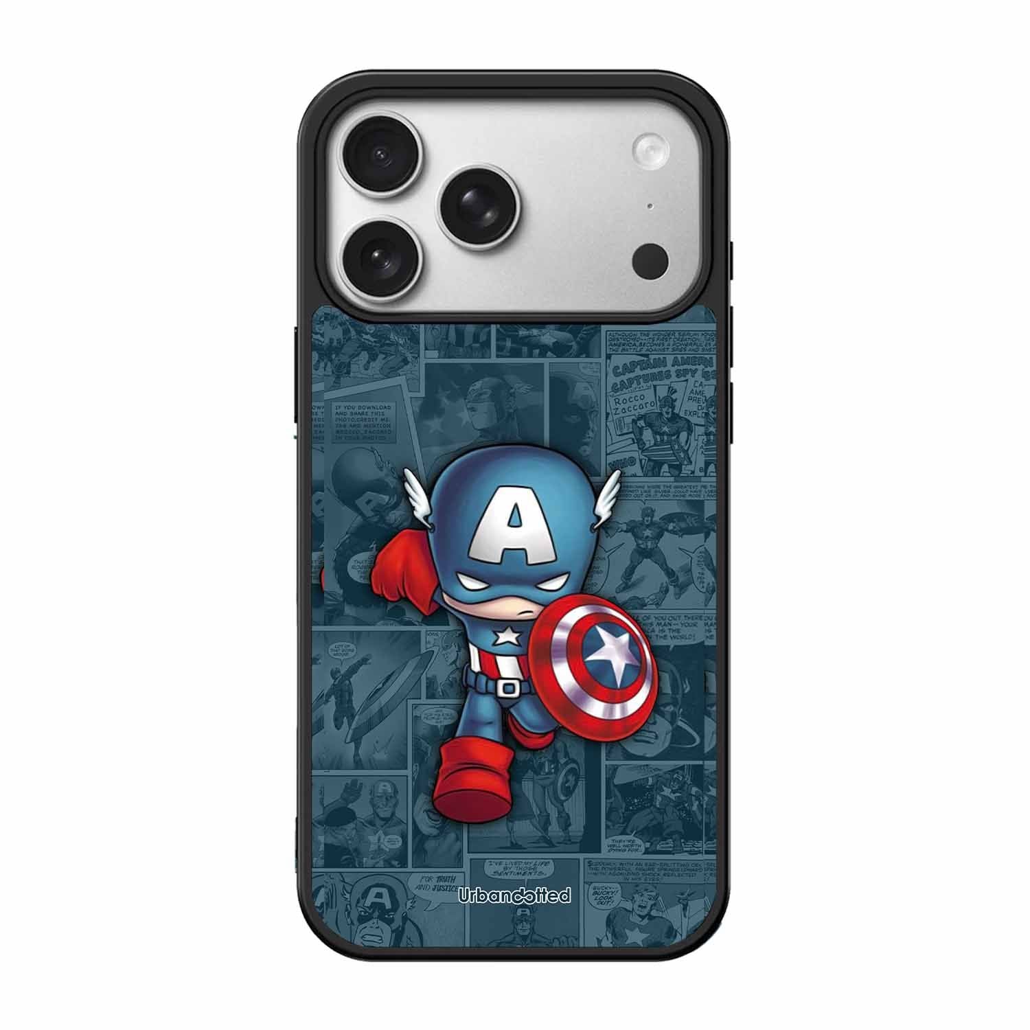 Captain America Glass Case For iPhone 17 Pro