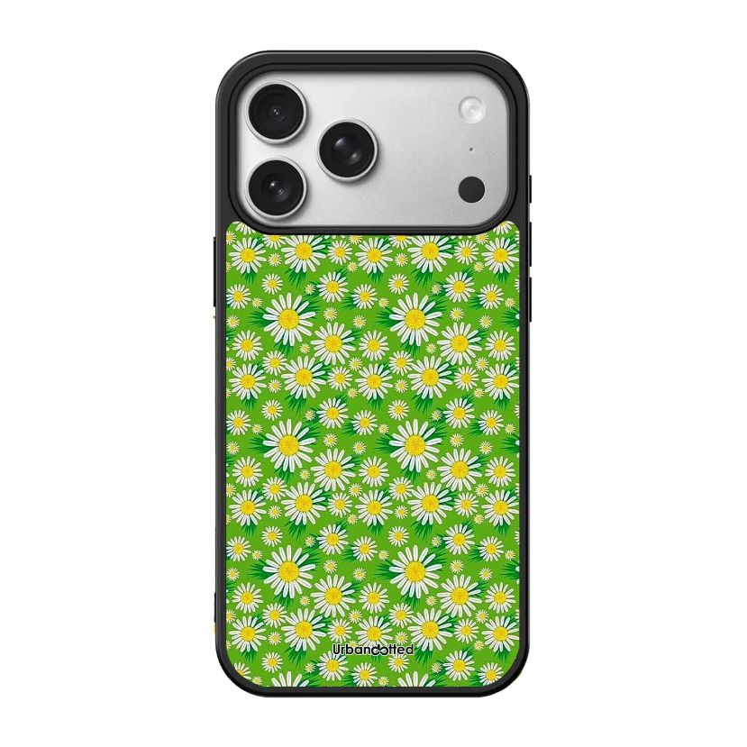 Cheerful Daisy Glass Case For iPhone 17 Pro