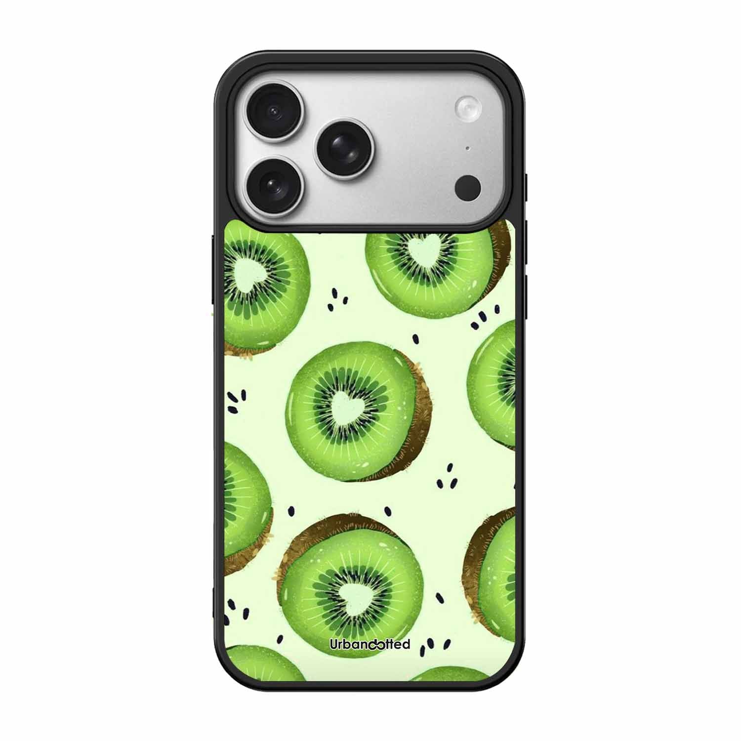Tropical Kiwi Fruit Glass Case For iPhone 17 Pro
