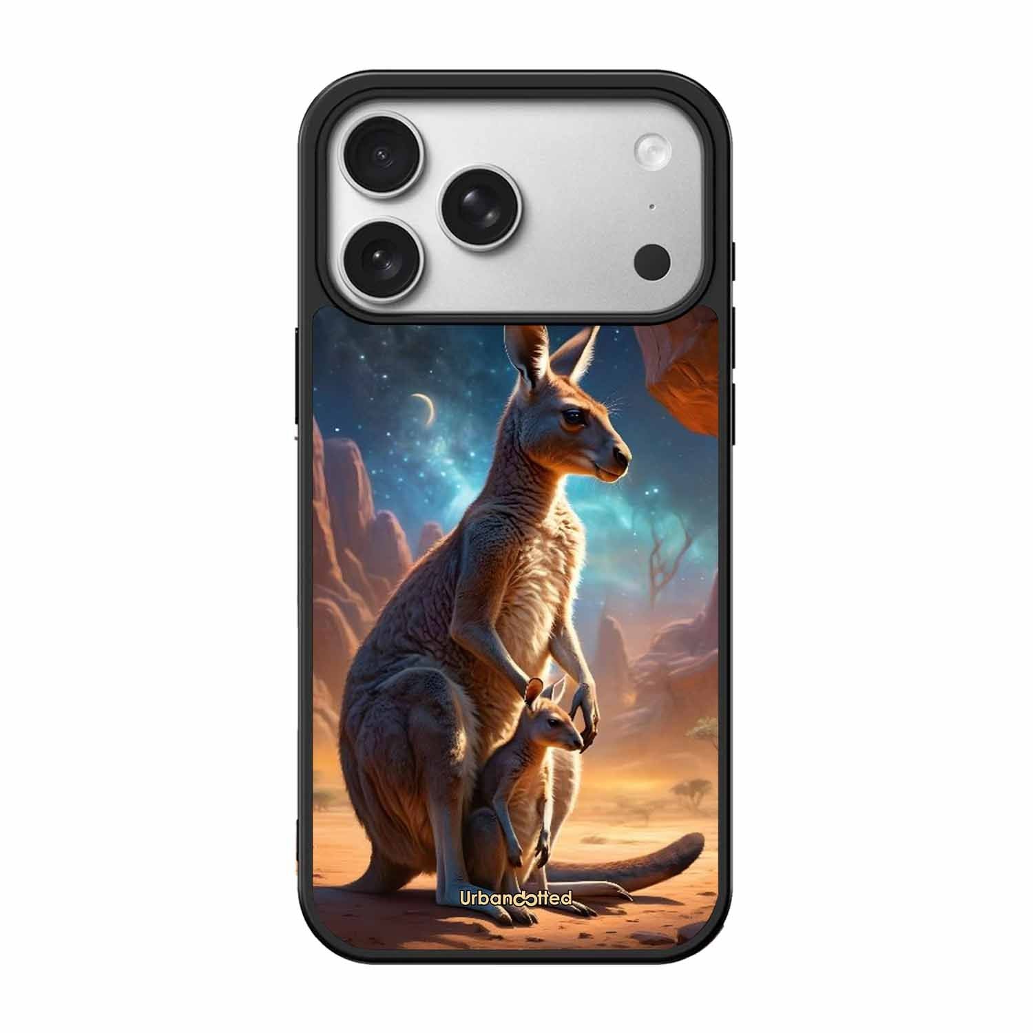 Kangaroo Mother Love Glass Case For iPhone 17 Pro