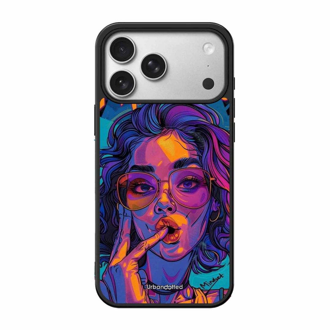 Vibrant Pop Art Girl Glass Case For iPhone 17 Pro
