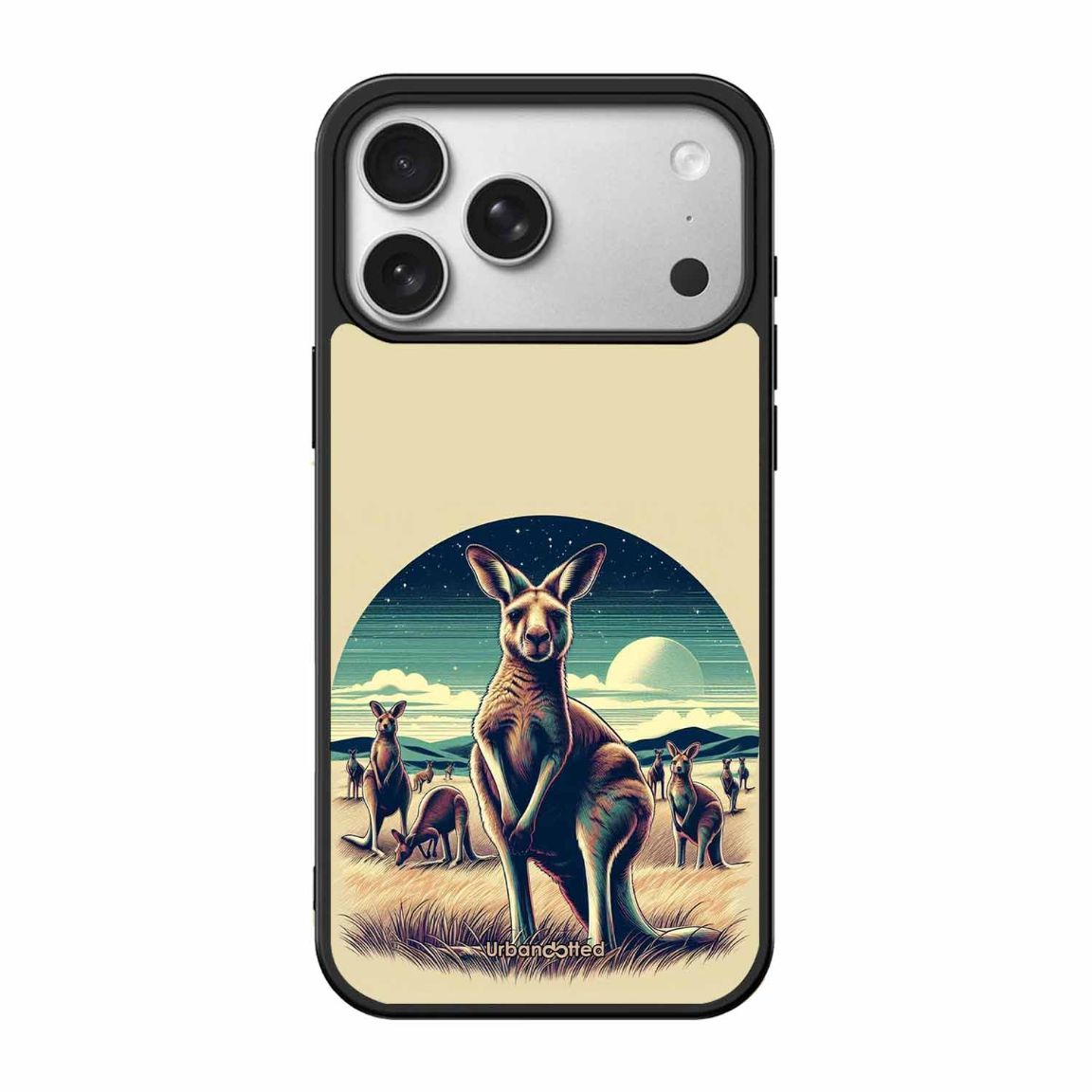 Kangaroo Mob Moonlight Glass Case For iPhone 17 Pro