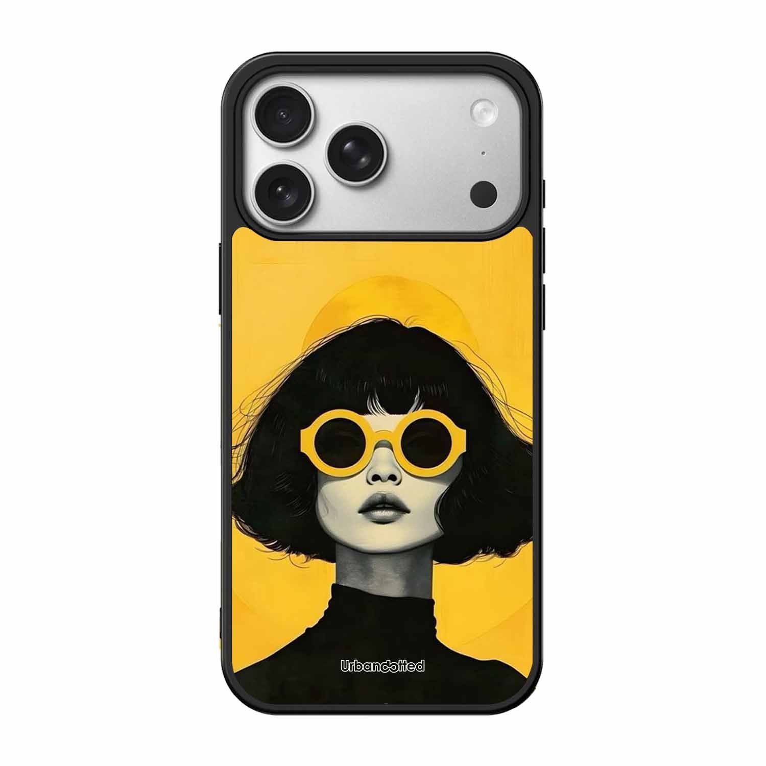 Retro Sunglasses Portrait Glass Case For iPhone 17 Pro