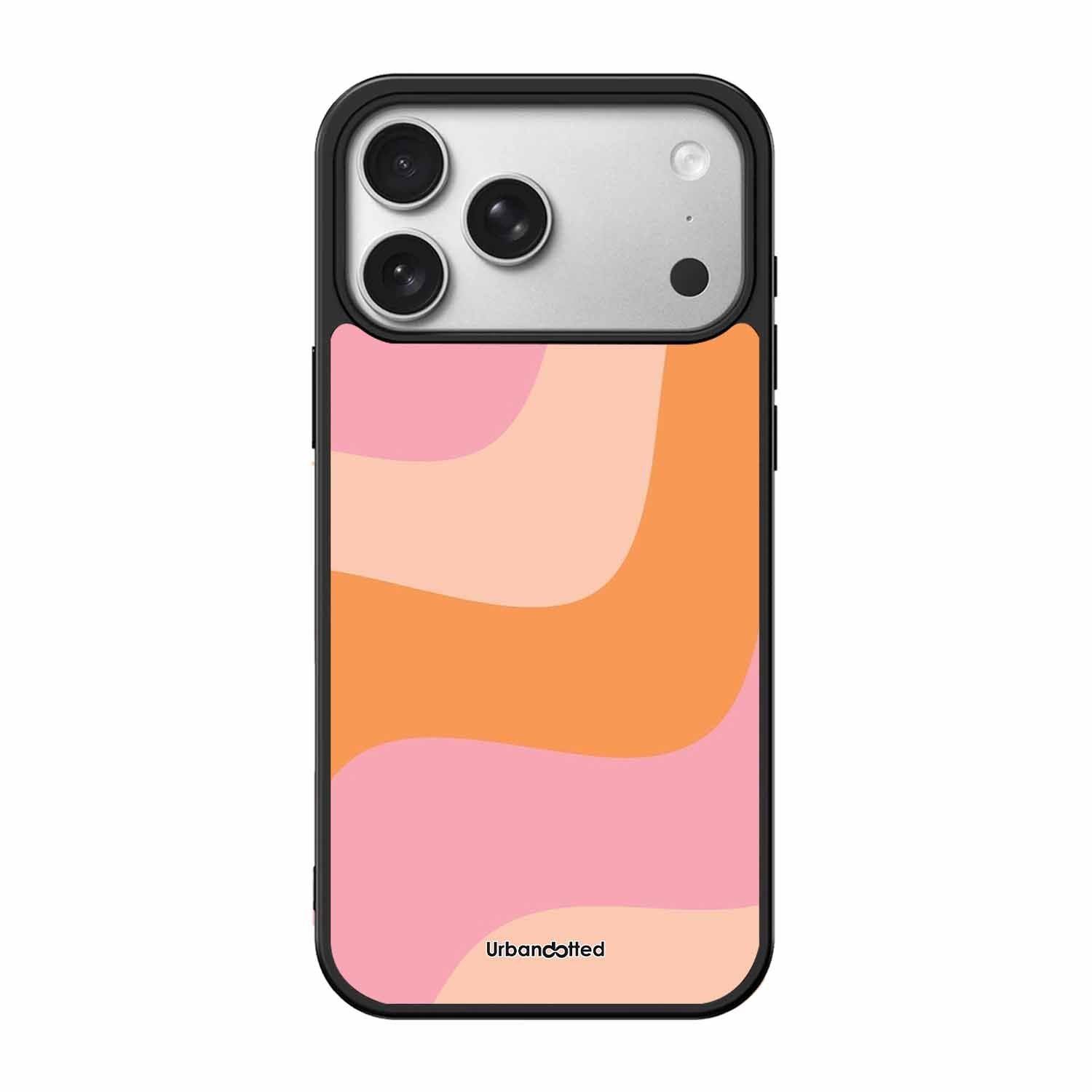Soft Swirling Stripes Glass Case For iPhone 17 Pro