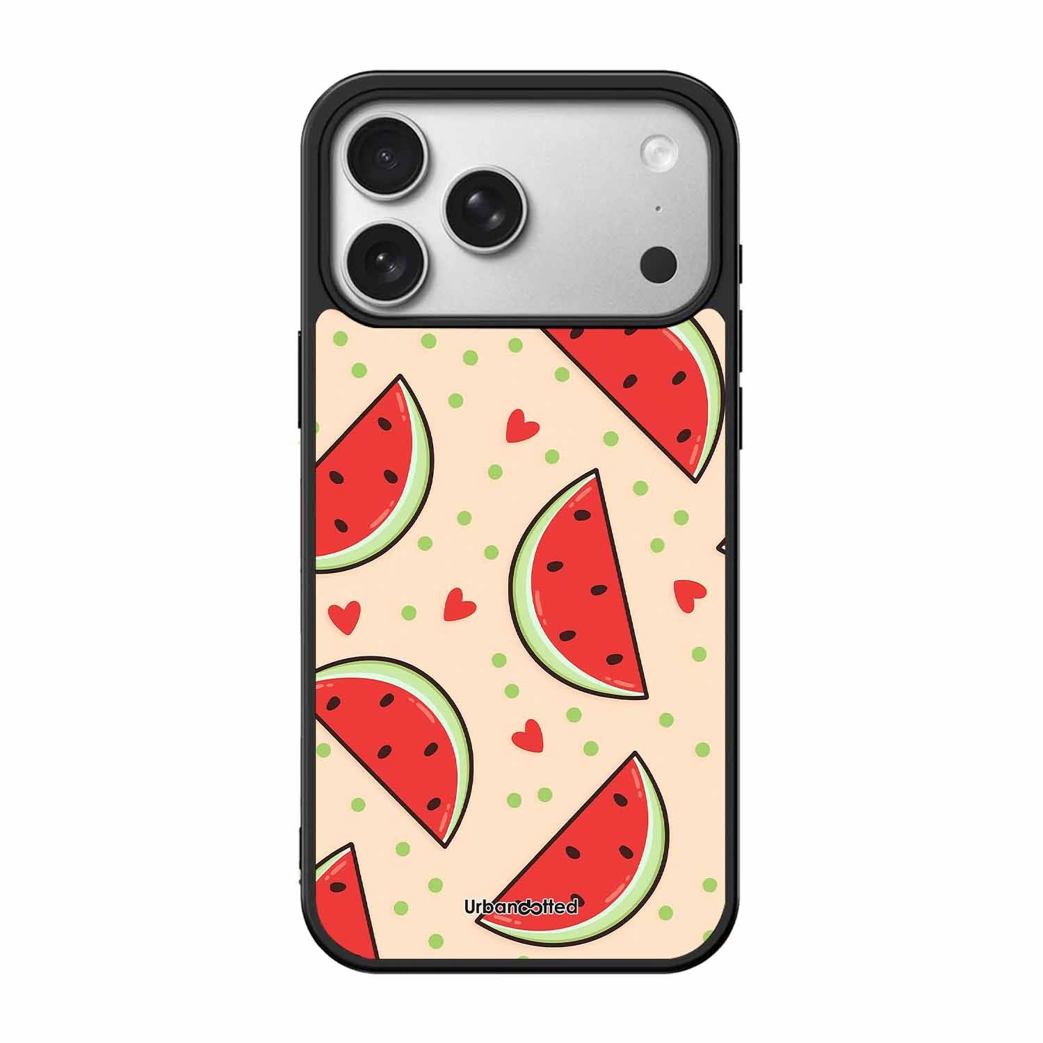Watermelon Slice Fun Glass Case For iPhone 17 Pro