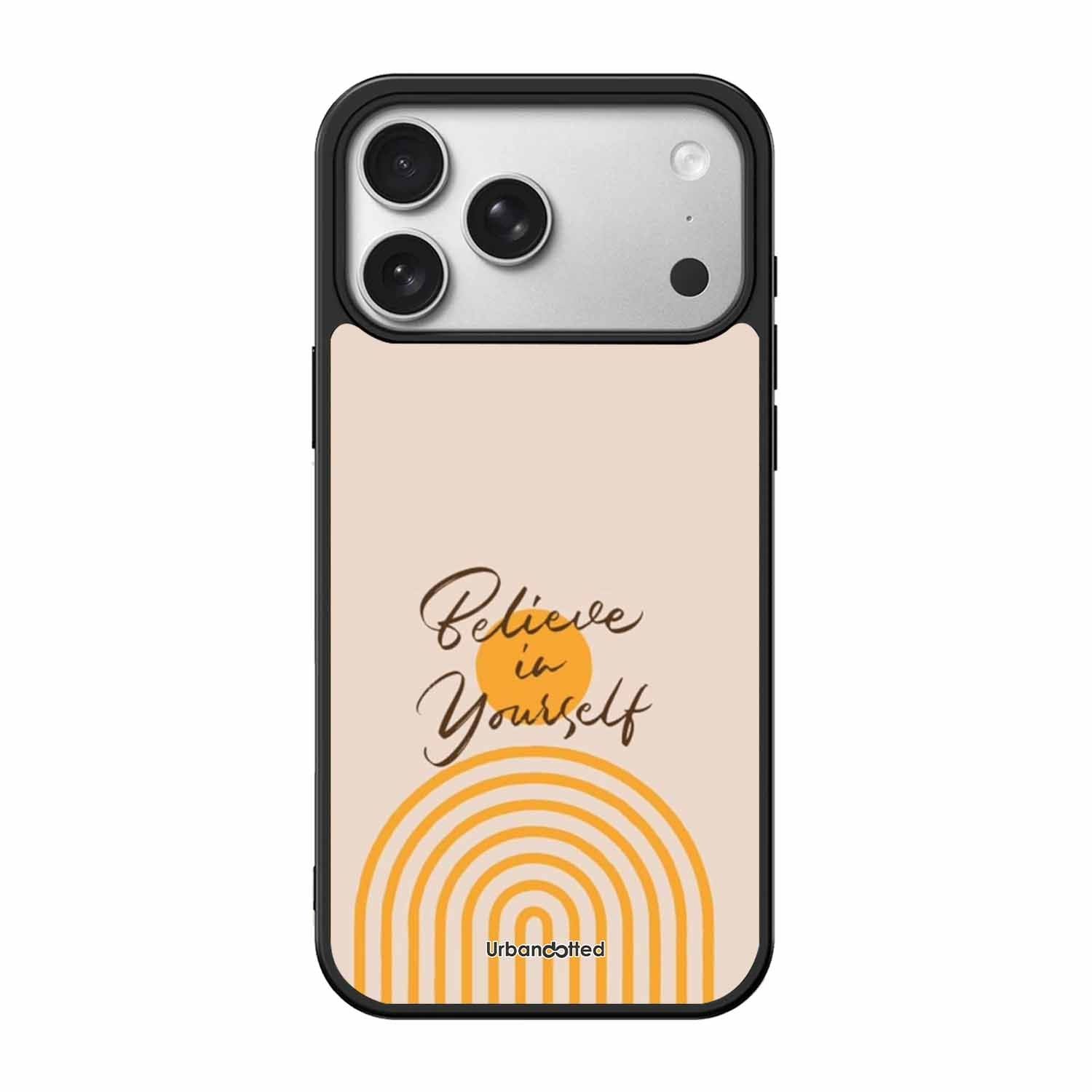 Believe In Yourself Rainbow Glass Case For iPhone 17 Pro
